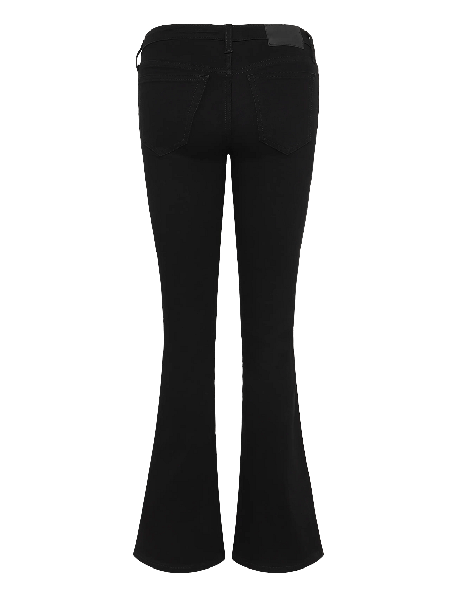 Weekday - Luna Low Rise Skinny Bootcut Jeans - dżinsy typu bootcut - black rinse - 1