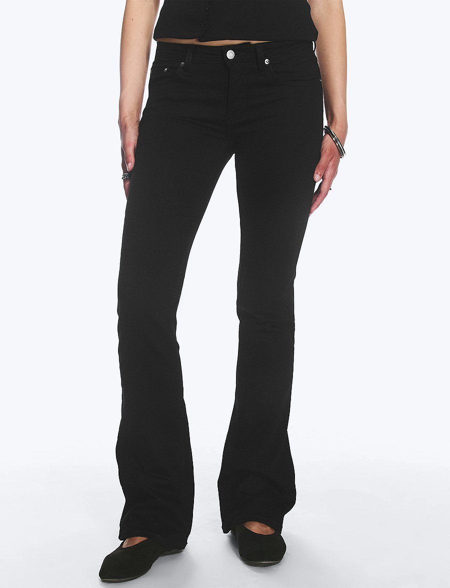 Weekday - Luna Low Rise Skinny Bootcut Jeans - bootcut jeans - black rinse - 3