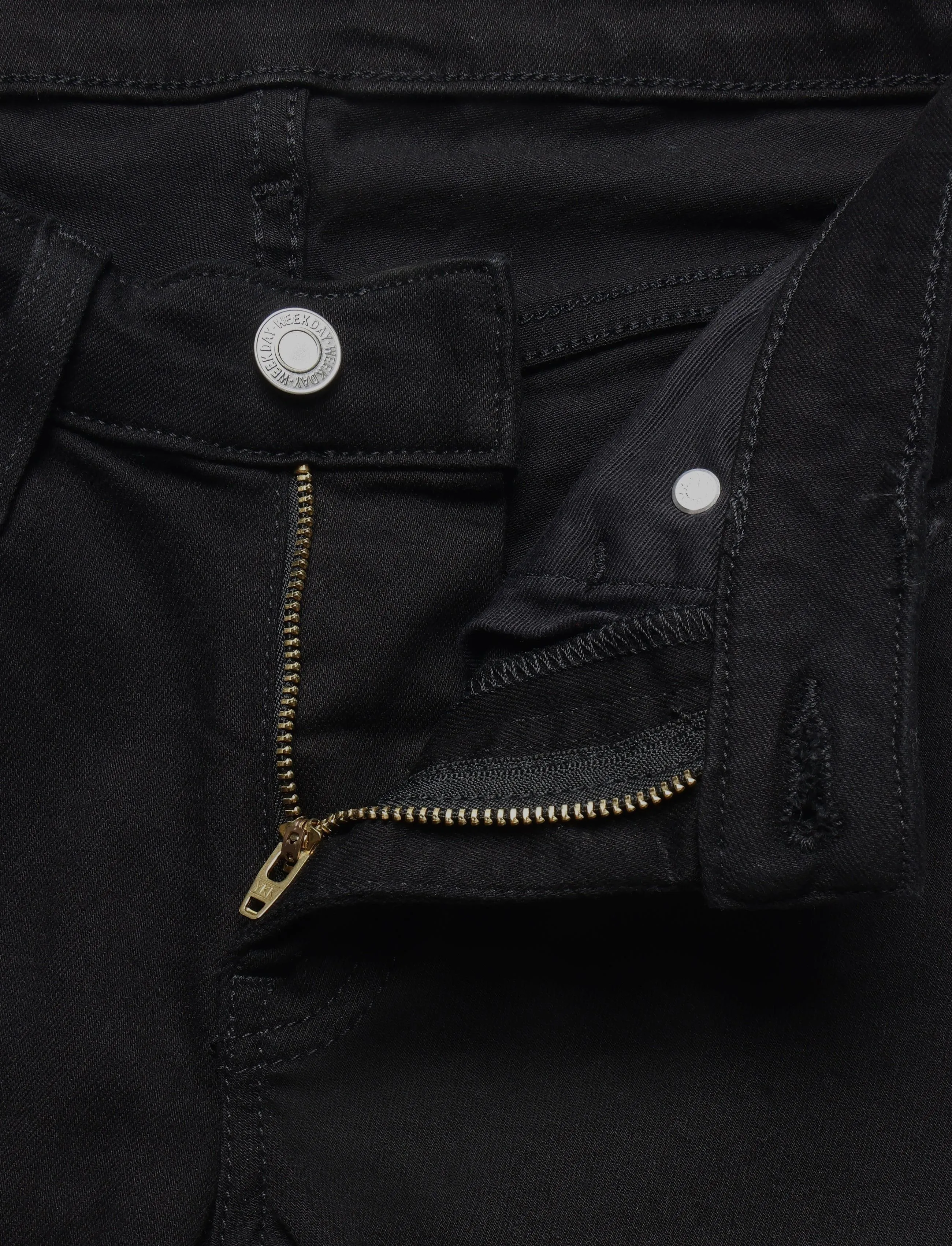 Weekday - Luna Low Rise Skinny Bootcut Jeans - bootcut-jeans - black rinse - 3