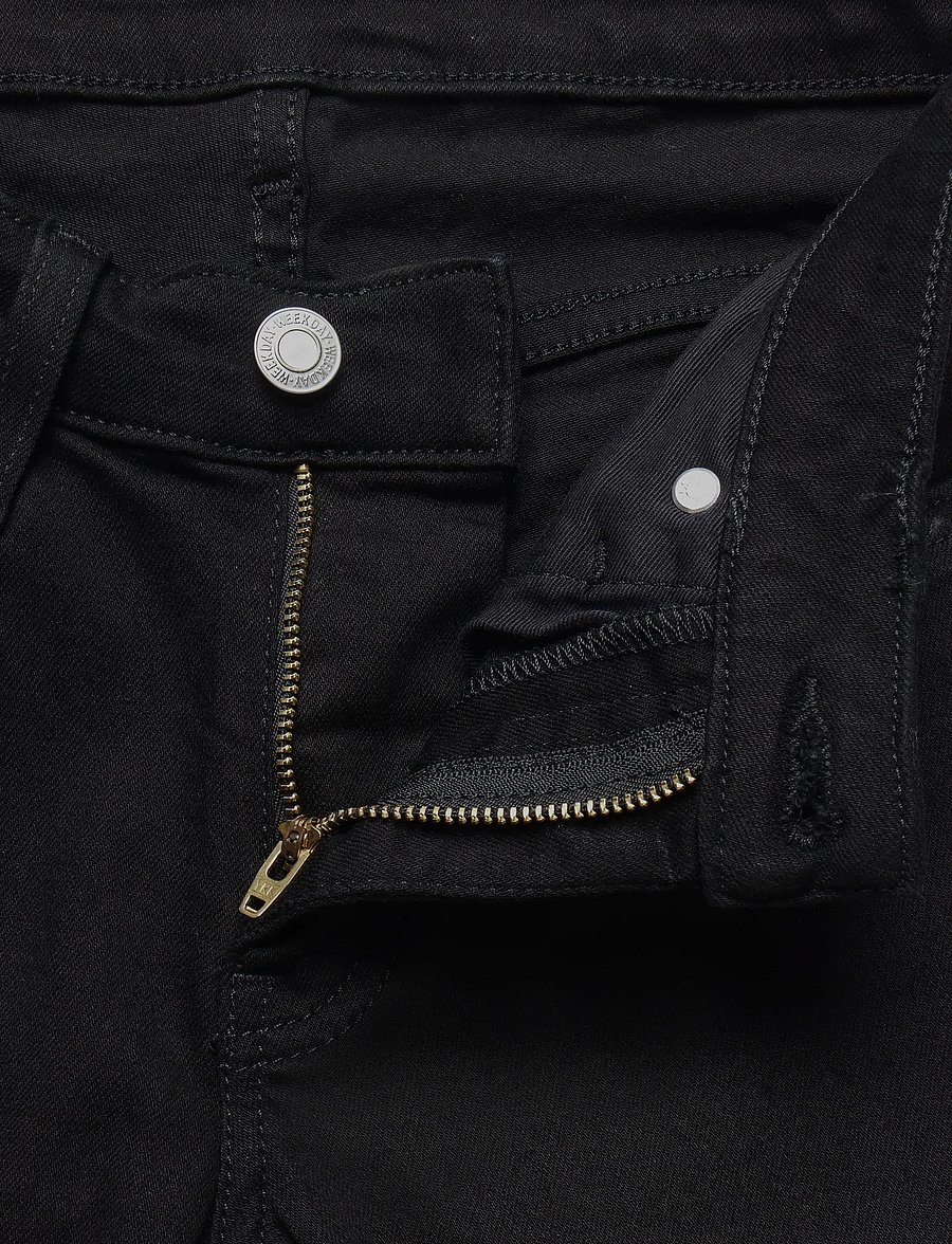 Weekday - Luna Low Rise Skinny Bootcut Jeans - dżinsy typu bootcut - black rinse - 3