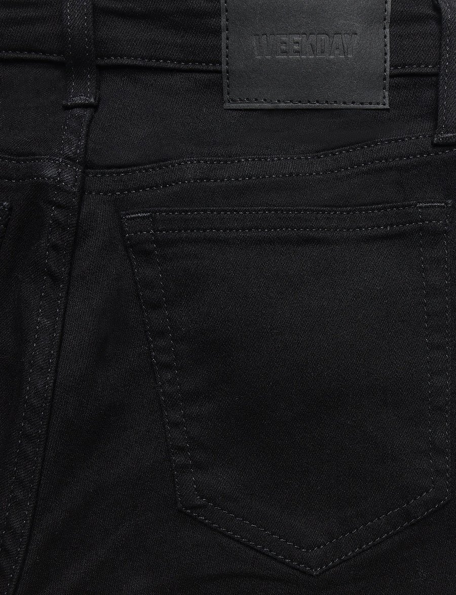 Weekday - Luna Low Rise Skinny Bootcut Jeans - dżinsy typu bootcut - black rinse - 4