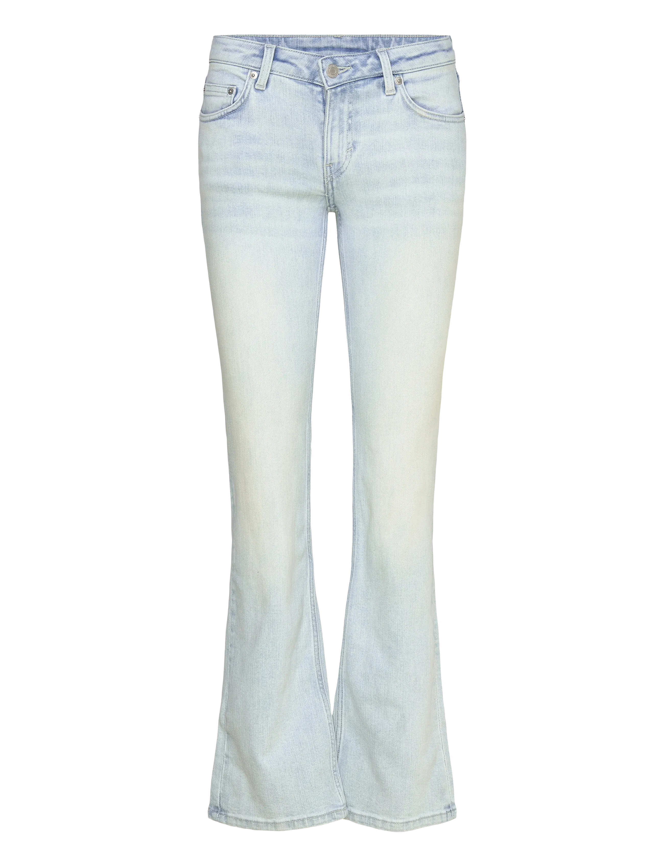 Weekday Luna Low Rise Skinny Bootcut Leg Jeans - Denim - FLUID BLUE / blue