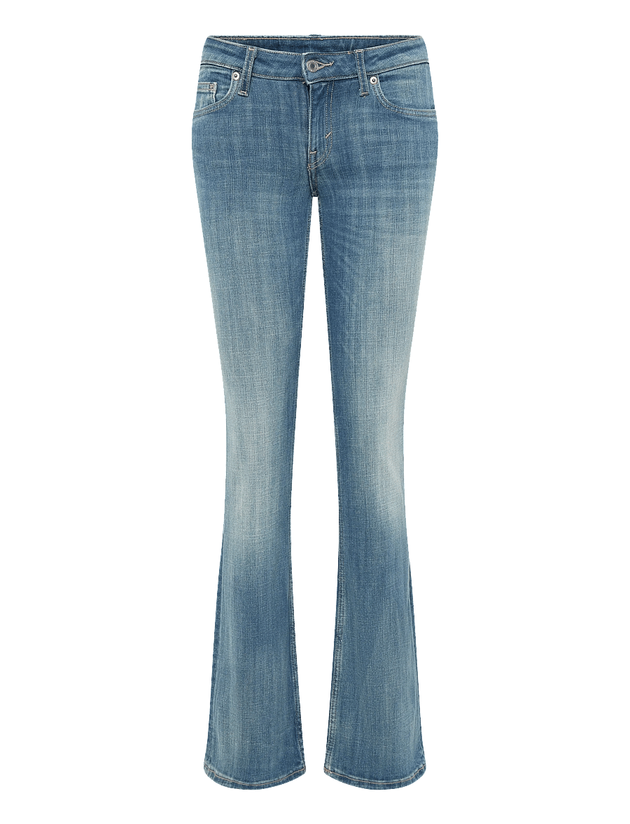 Weekday - Luna Low Rise Skinny Bootcut Jeans - bootcut jeans - oyster blue - 1