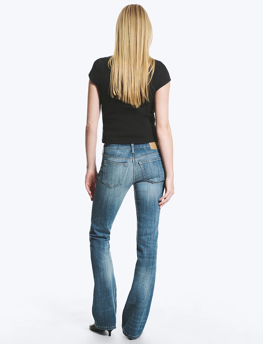 Weekday - Luna Low Rise Skinny Bootcut Jeans - bootcut jeans - oyster blue - 4