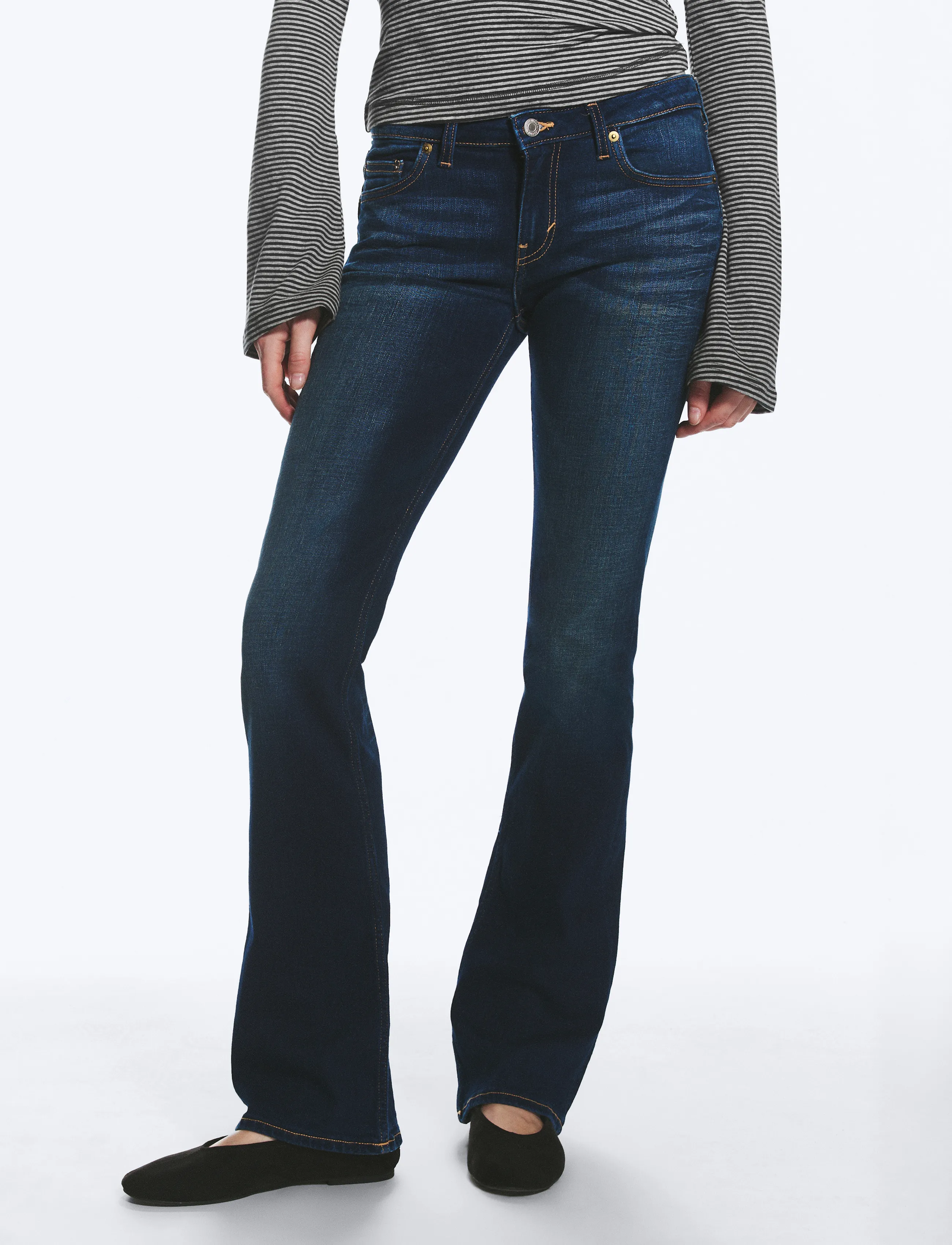 Weekday - Luna Low Rise Skinny Bootcut Jeans - bootcut jeans - storm blue - 3