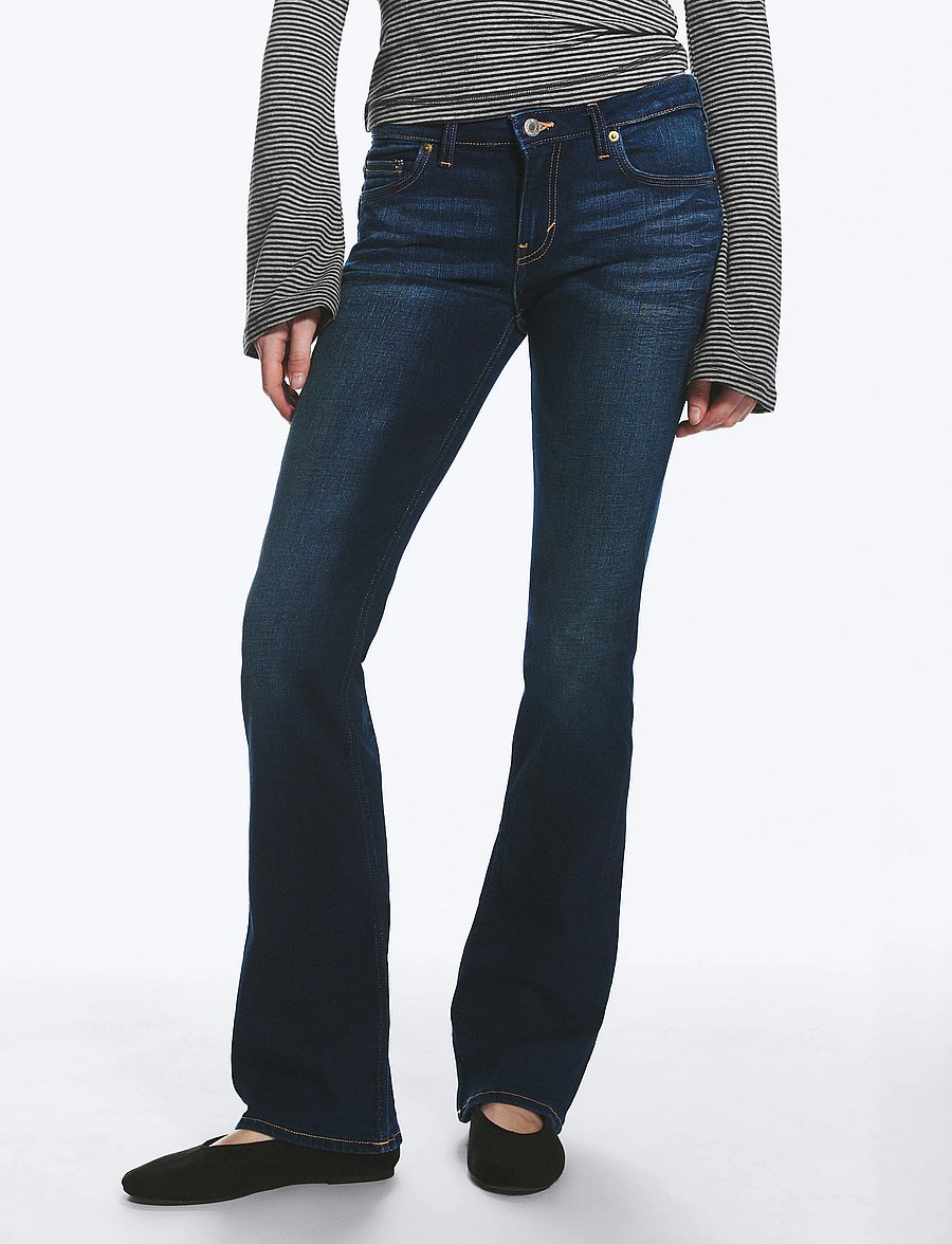 Weekday - Luna Low Rise Skinny Bootcut Jeans - alt laienevad teksad - storm blue - 3