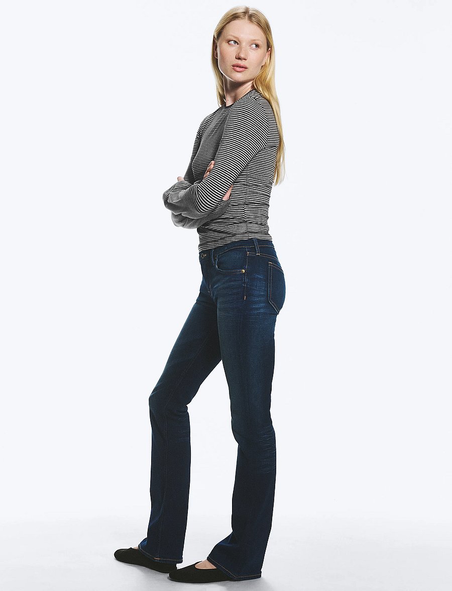 Weekday - Luna Low Rise Skinny Bootcut Jeans - alt laienevad teksad - storm blue - 4