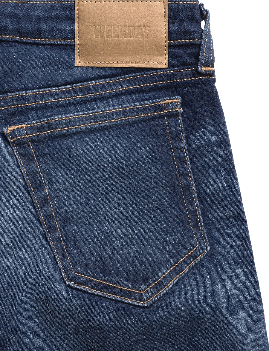 Weekday - Luna Low Rise Skinny Bootcut Jeans - alt laienevad teksad - storm blue - 4
