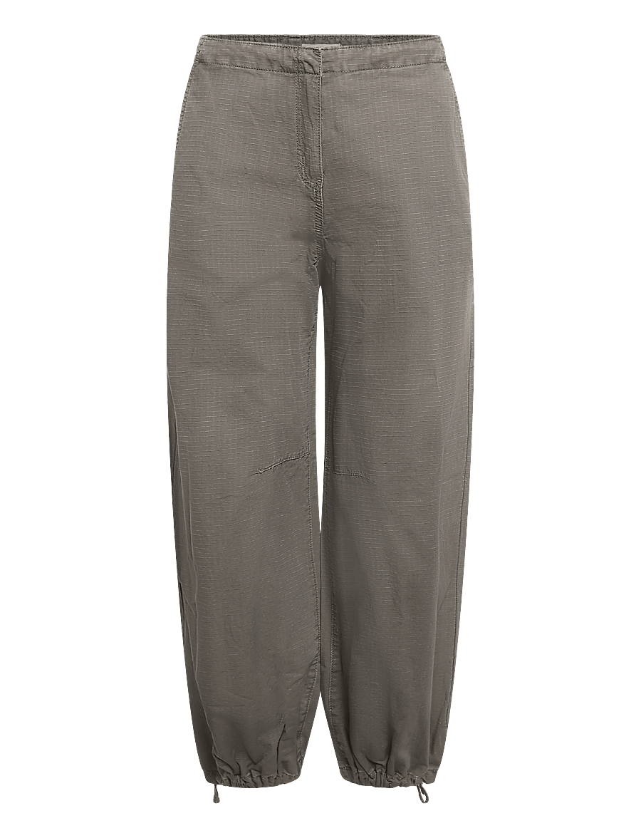 Weekday - Low Rise Baggy Ripstop Trousers - cargo-püksid - khaki green wash - 0