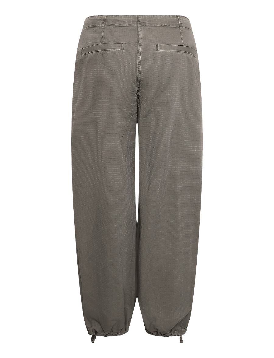 Weekday - Low Rise Baggy Ripstop Trousers - cargo-püksid - khaki green wash - 1