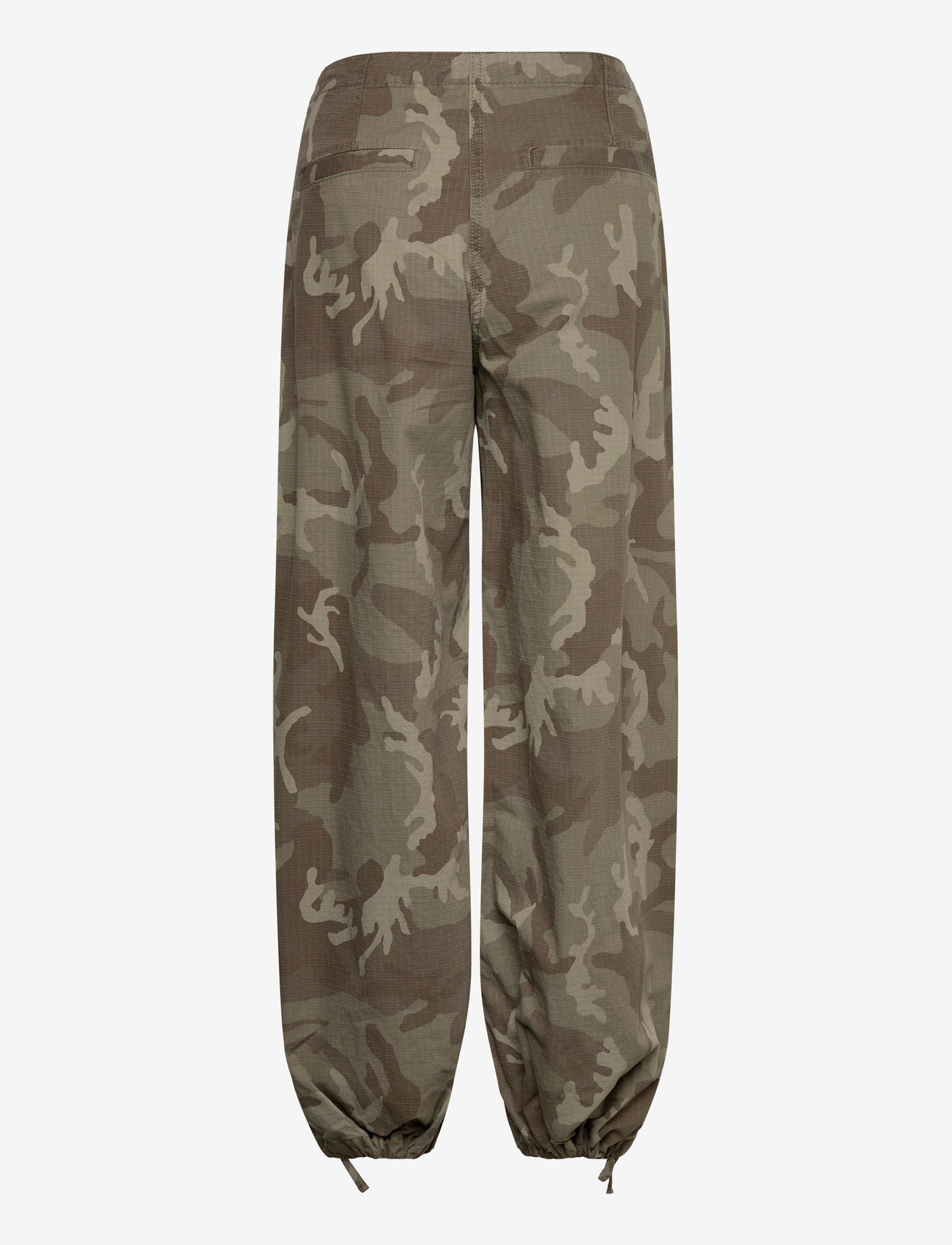 Weekday - Low Rise Baggy Ripstop Trousers - cargo bikses - washed camo print - 2