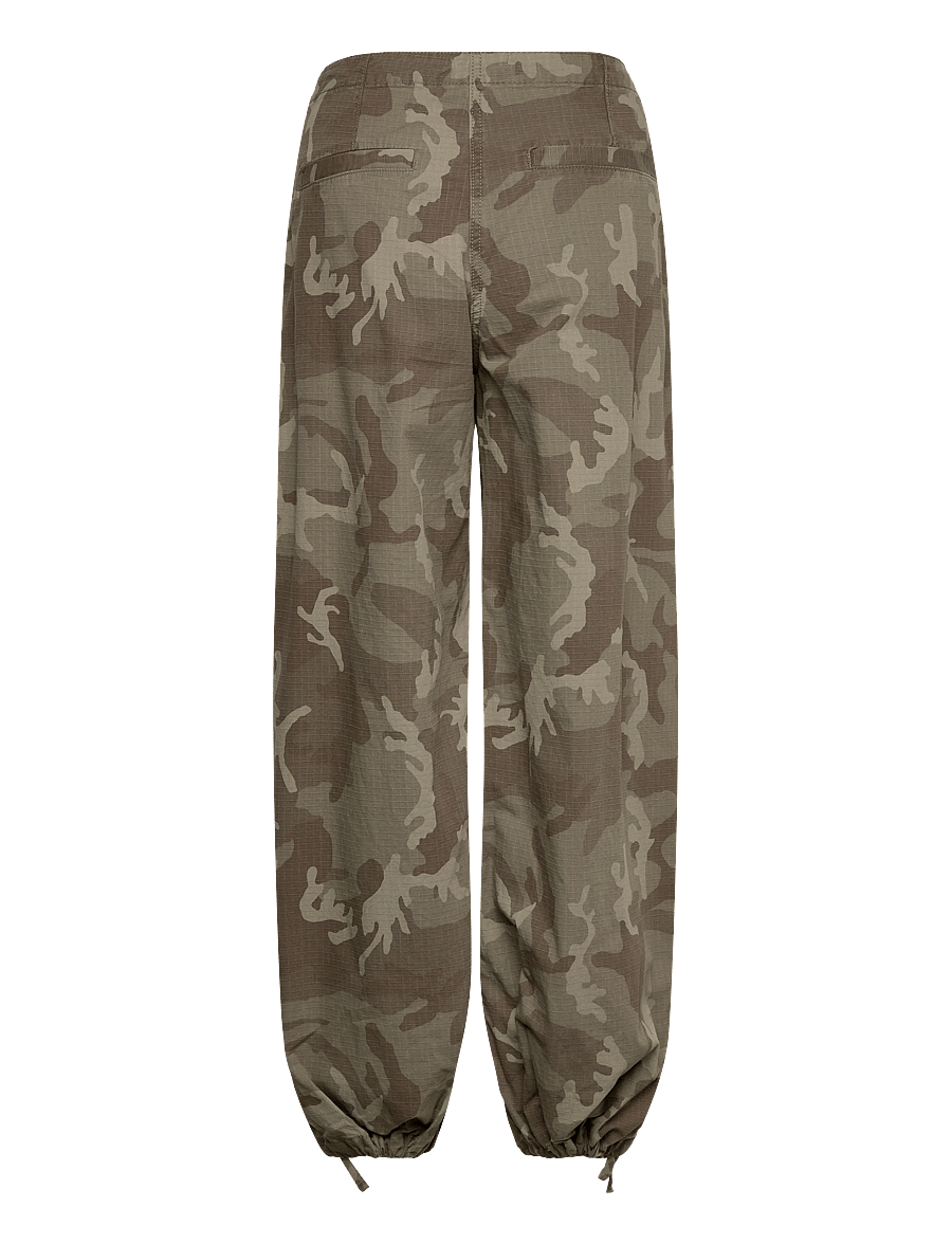 Weekday - Low Rise Baggy Ripstop Trousers - cargo-hosen - washed camo print - 1