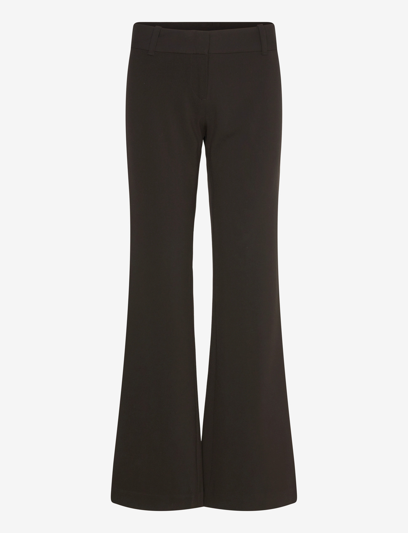 Weekday - Low-Rise Flared Suiting Trousers - schlaghose - black - 0