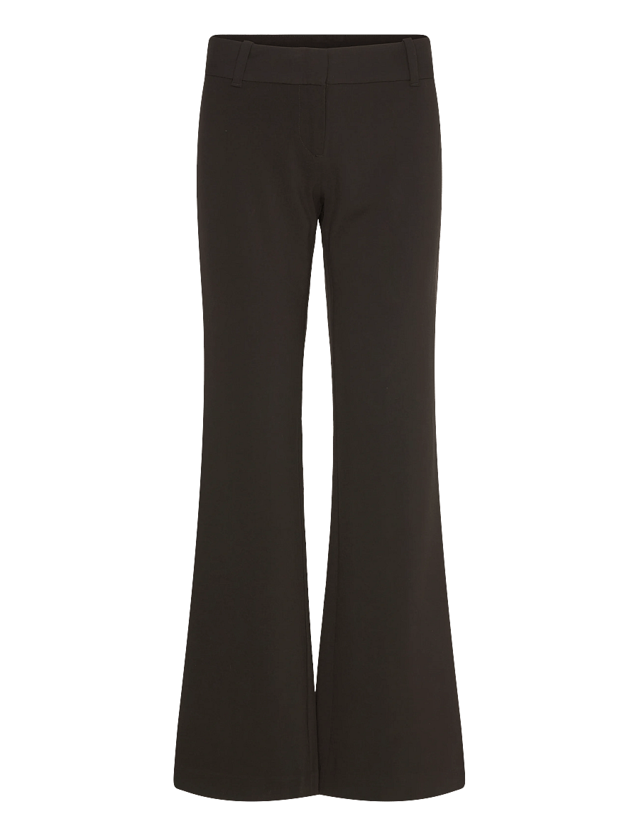 Weekday - Low-Rise Flared Suiting Trousers - flare bukser - black - 0