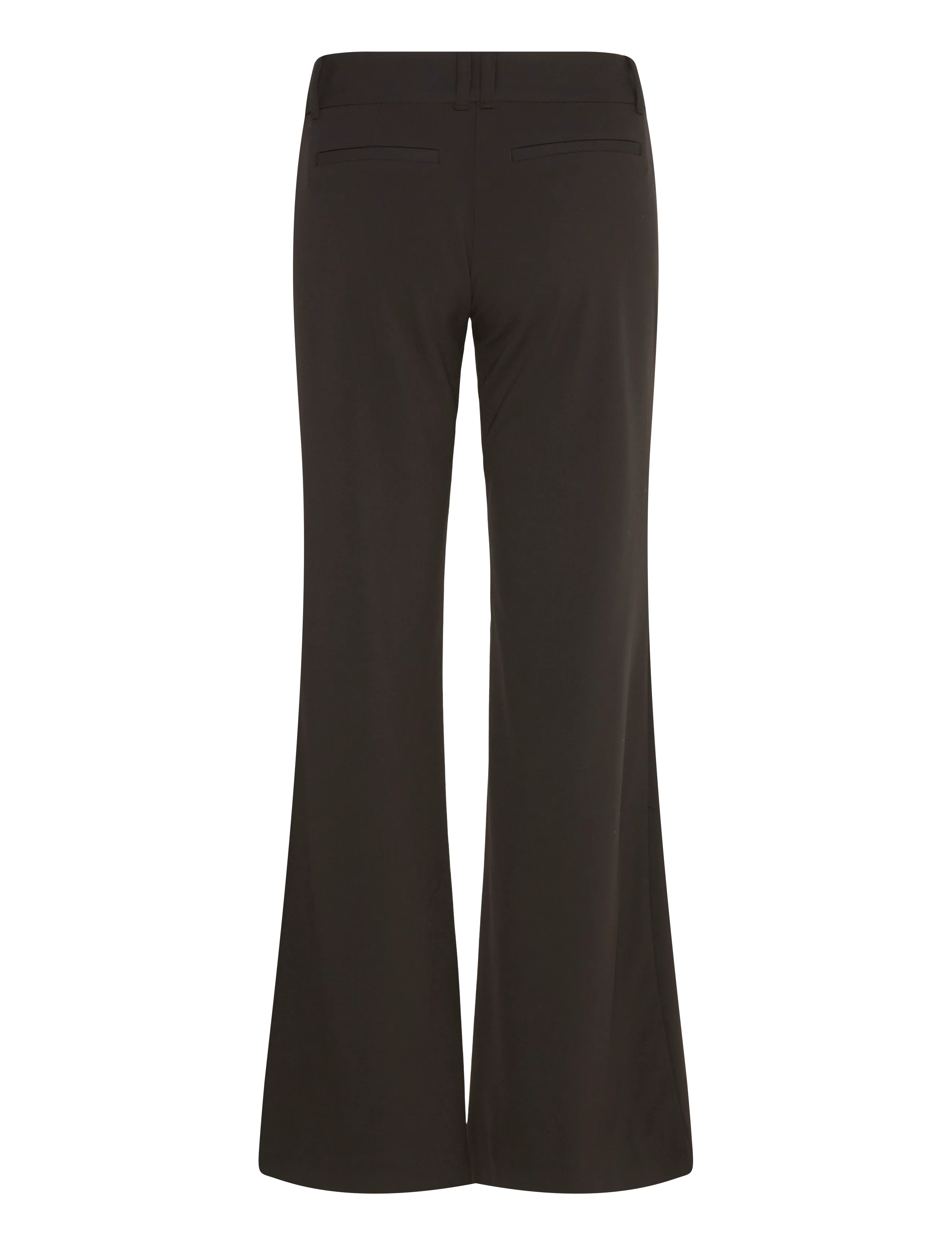 Weekday - Low-Rise Flared Suiting Trousers - utsvängda byxor - black - 1