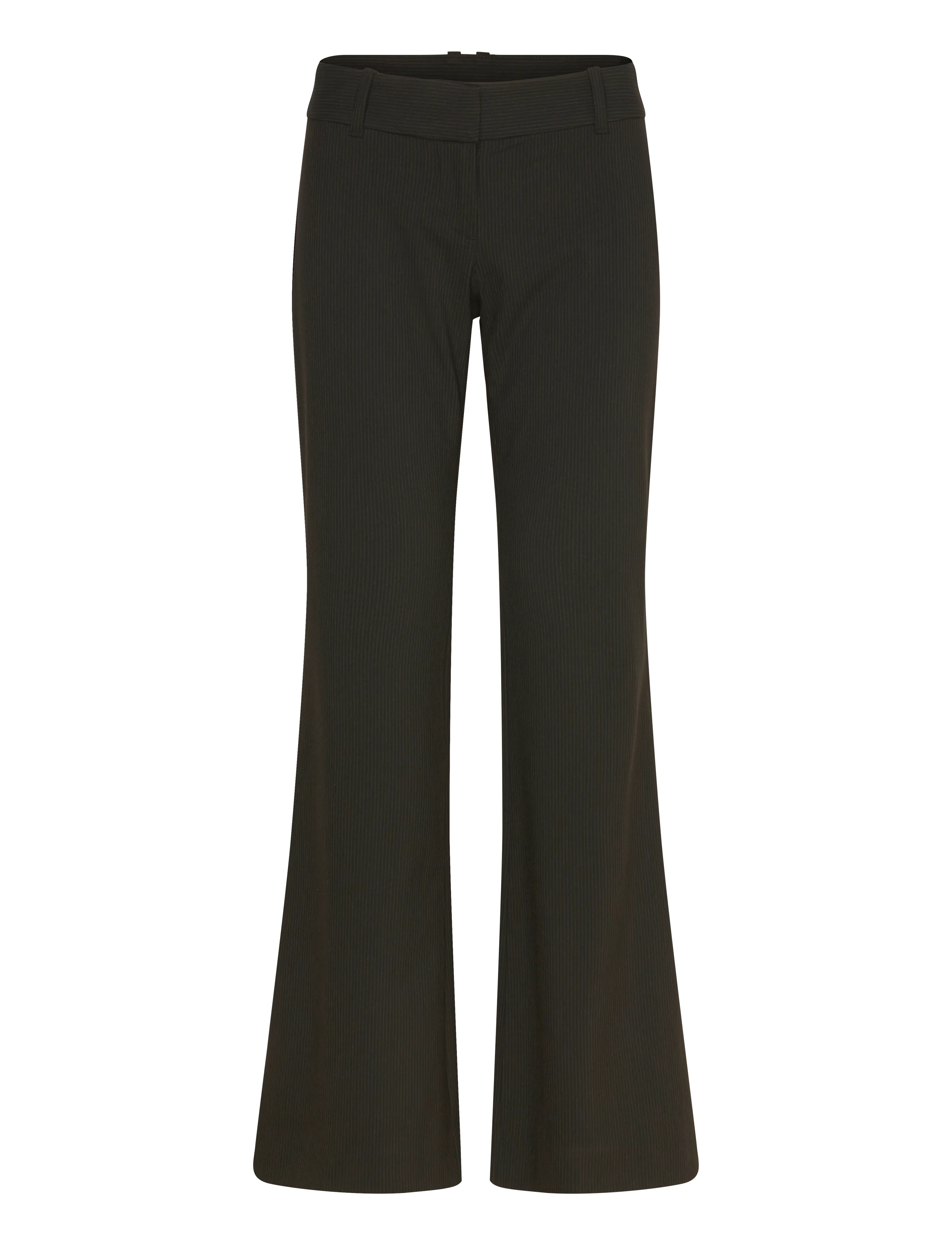 Weekday Low-Rise Flared Suiting Trousers, 34, Schwarz - Flared, Frauen