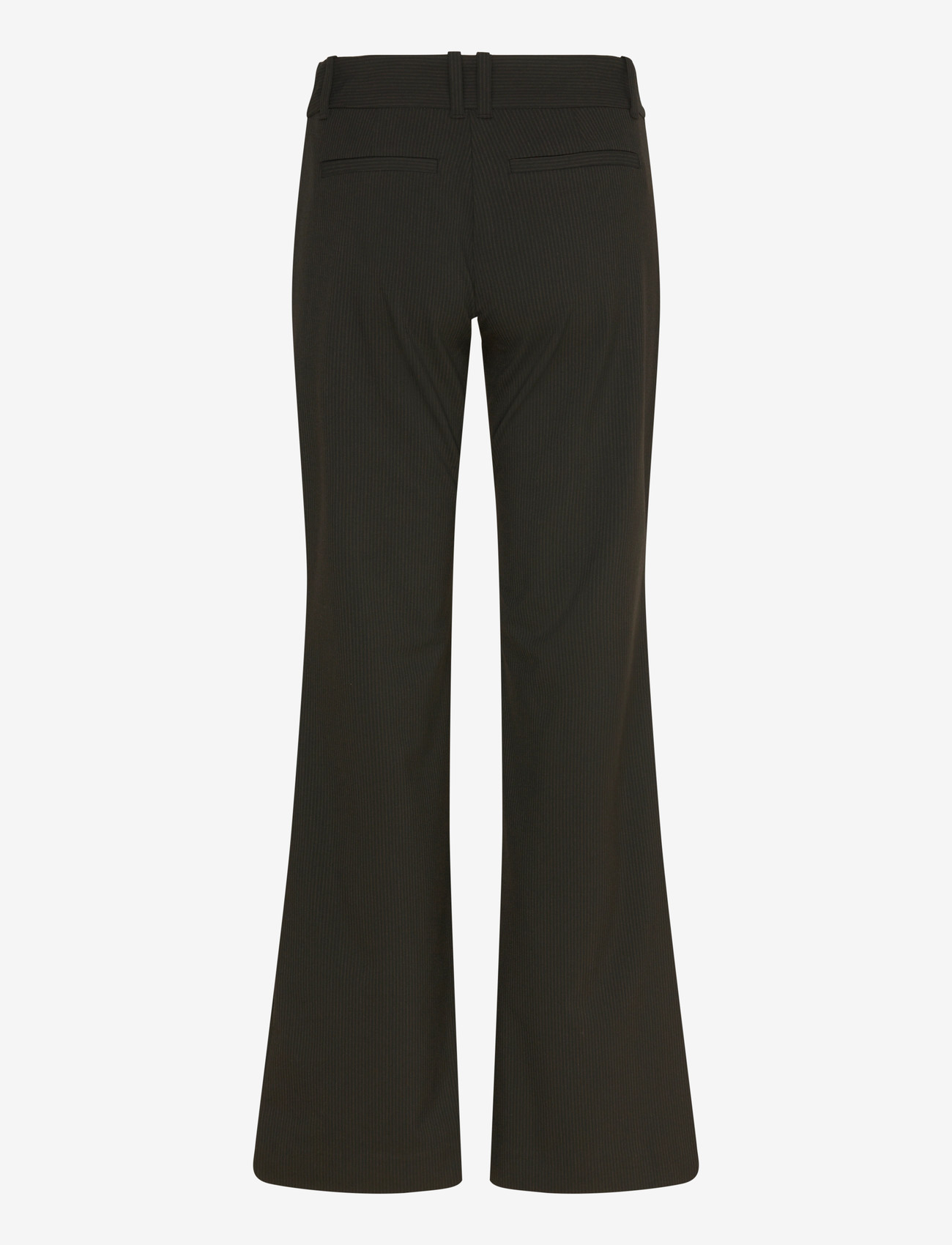 Weekday - Low-Rise Flared Suiting Trousers - schlaghose - black stripe - 1