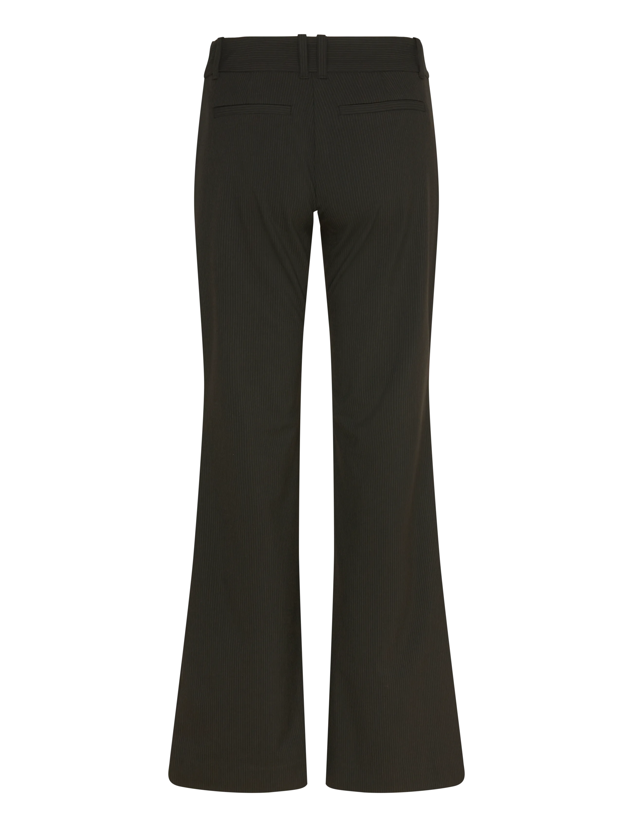 Weekday - Low-Rise Flared Suiting Trousers - flare bukser - black stripe - 1