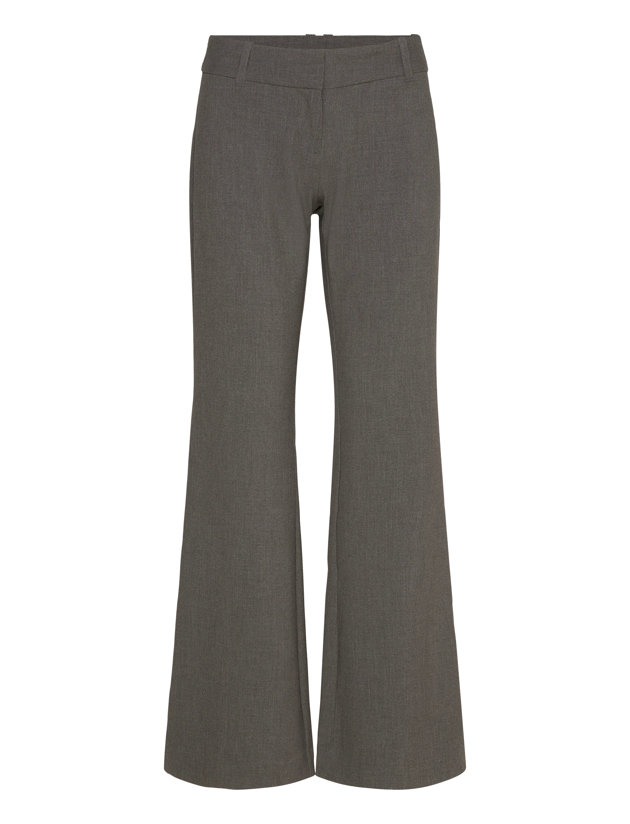 Weekday Low-Rise Flared Suiting Trousers, 40, Grau - Flared, Frauen