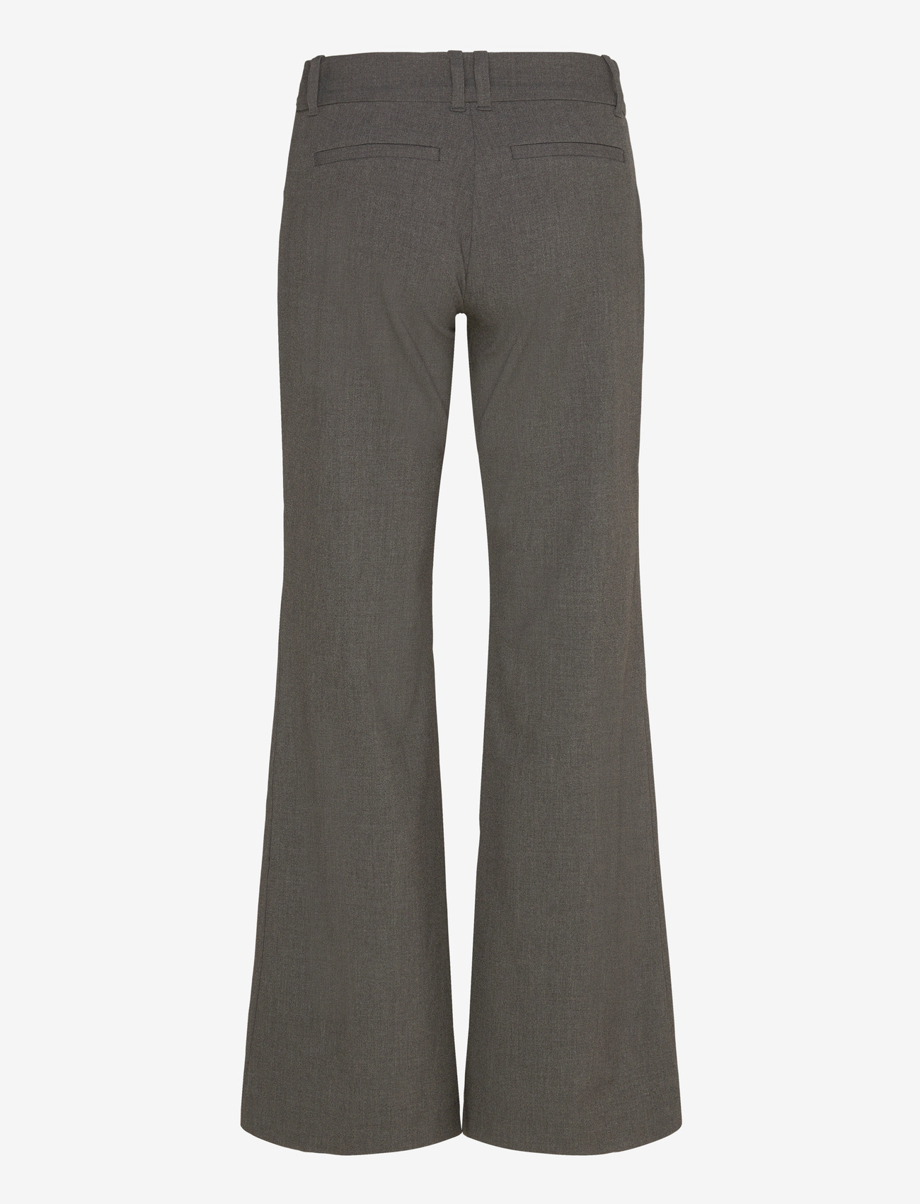 Weekday - Low-Rise Flared Suiting Trousers - schlaghose - grey melange dark - 1