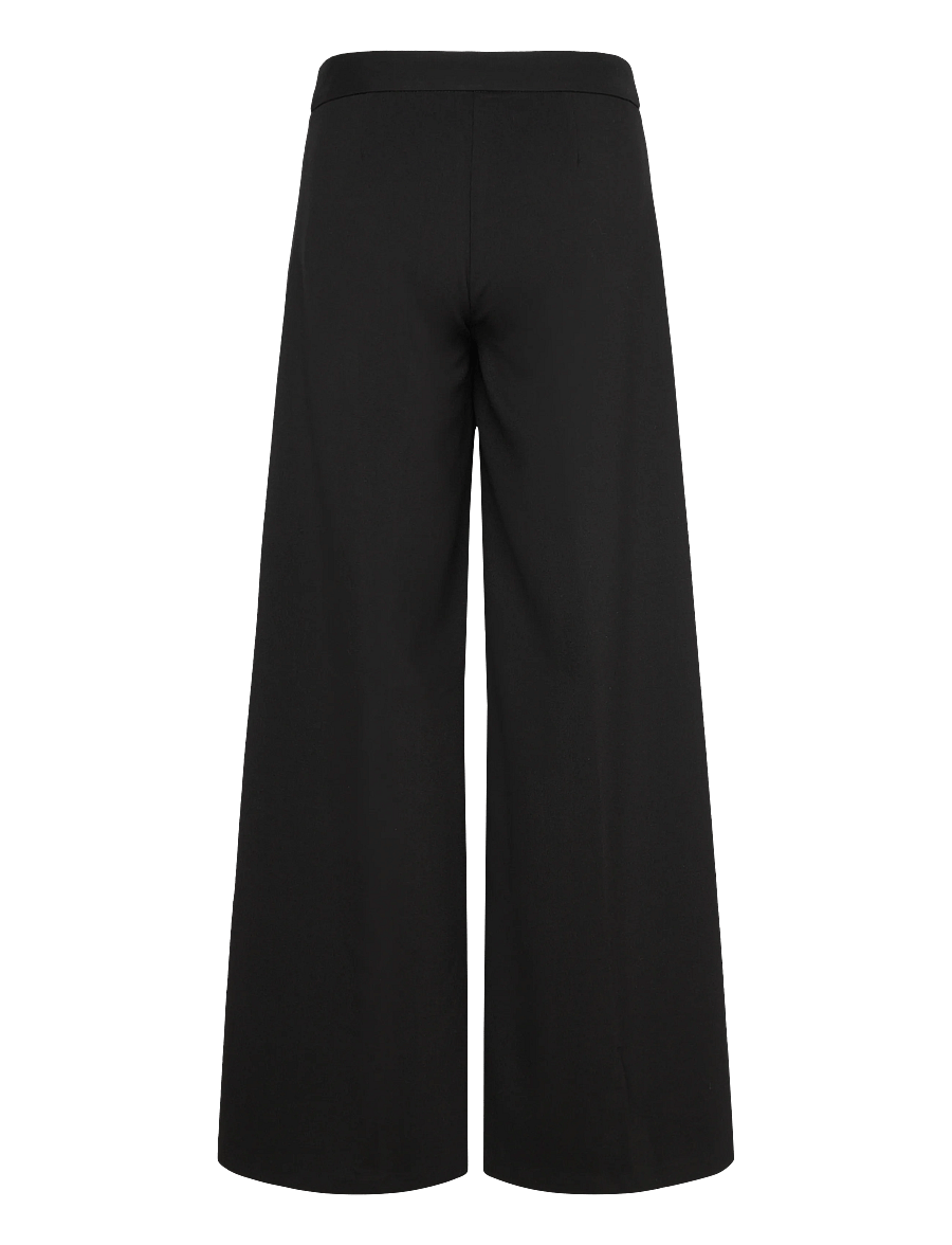 Weekday - Low-Rise Flared Suiting Trousers - vida byxor - black - 1