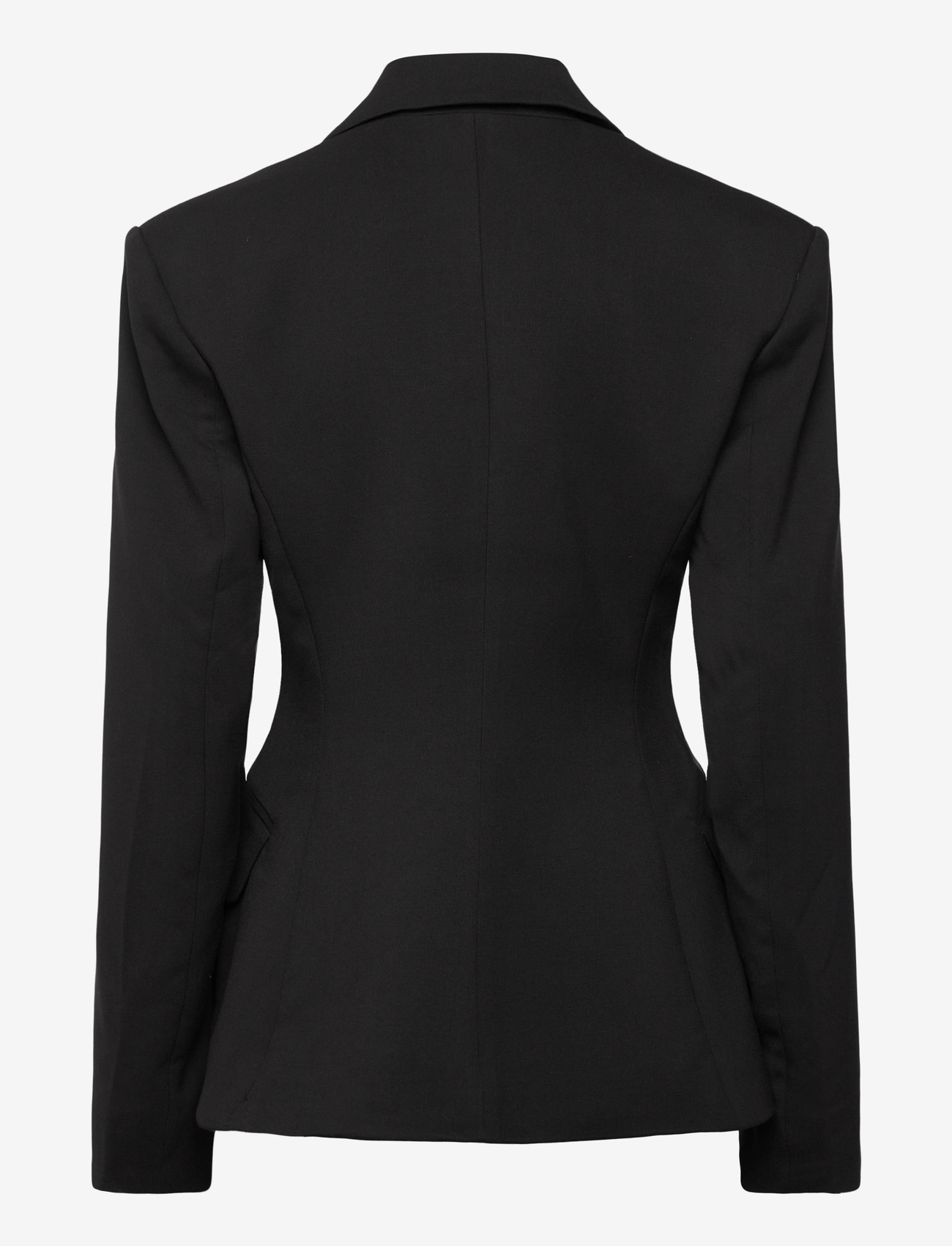 Weekday - Fitted Double-Breasted Blazer - dubbelknäppta kavajer - black - 1