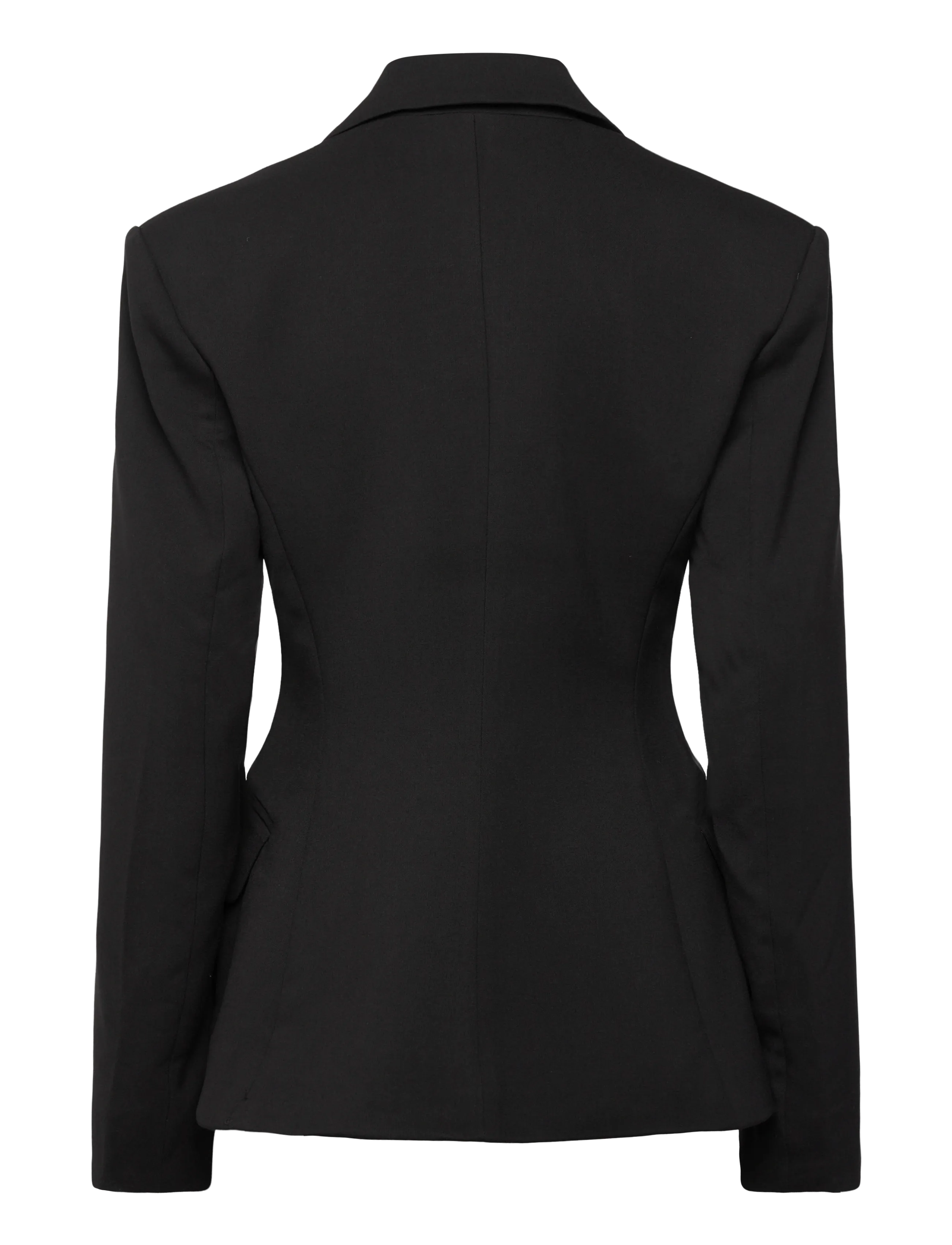 Weekday - Fitted Double-Breasted Blazer - zweireihige blazer - black - 1