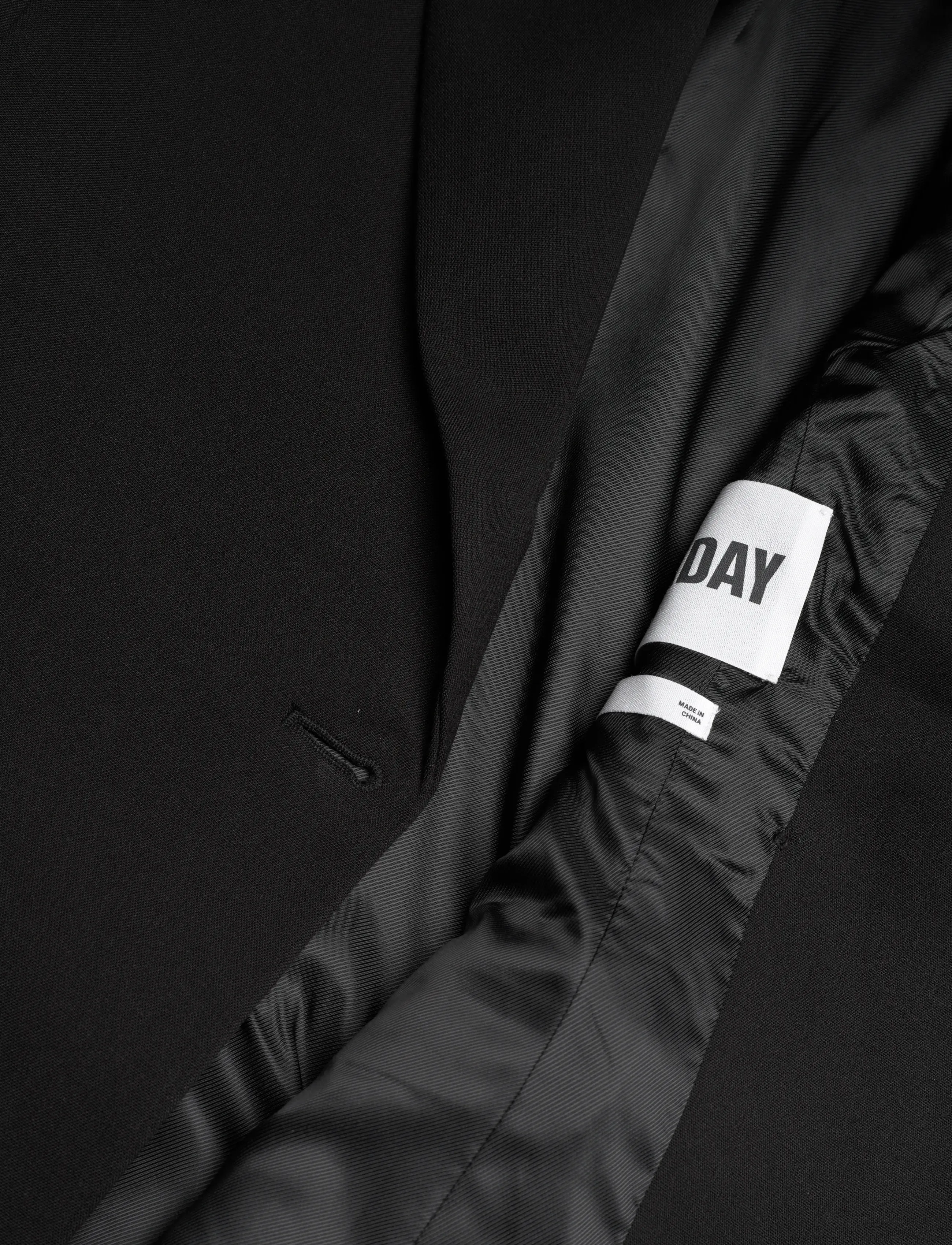 Weekday - Fitted Double-Breasted Blazer - zweireihige blazer - black - 4