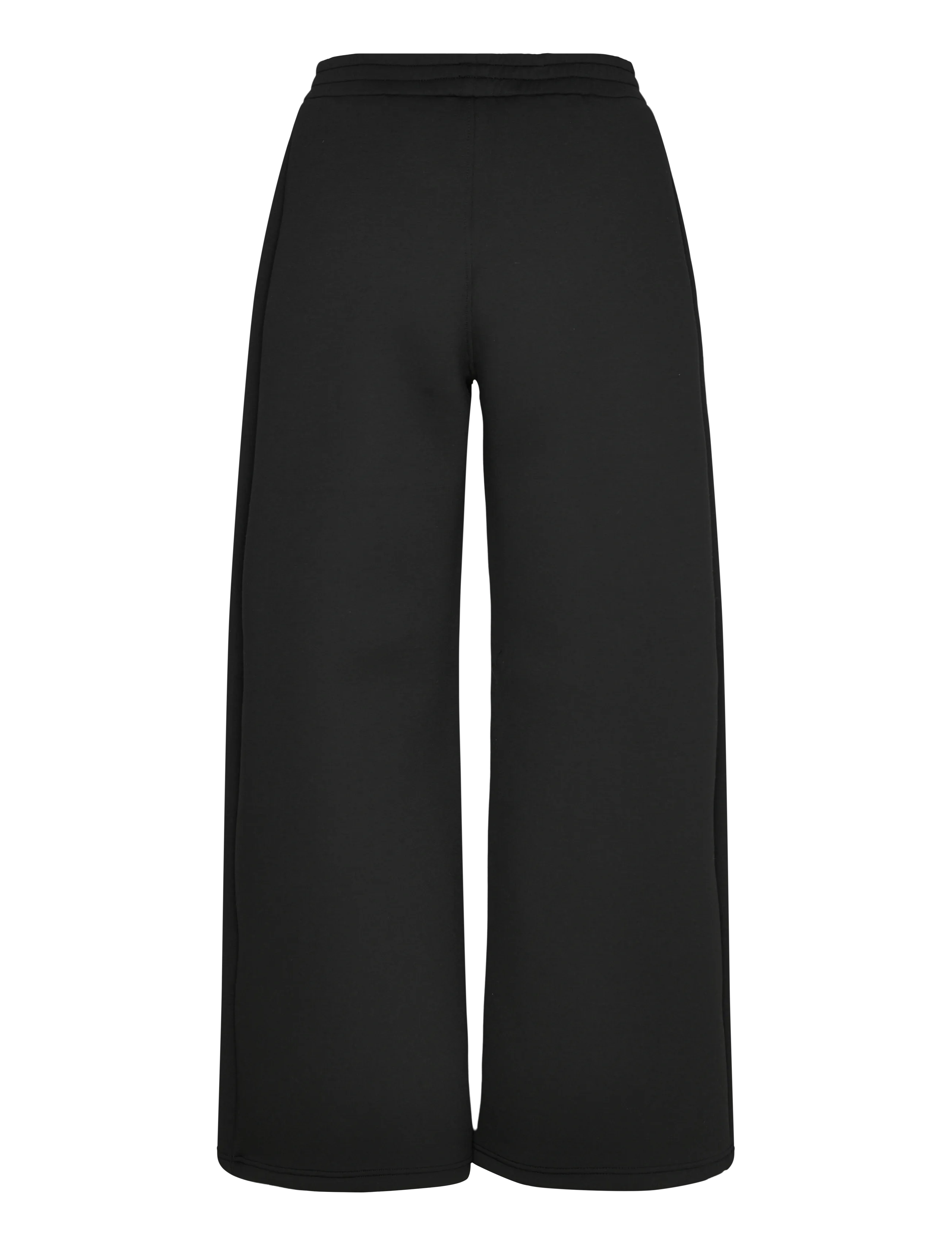 Weekday - Relaxed Wide Leg Scuba Sweatpants - hosen mit weitem bein - black dark - 2