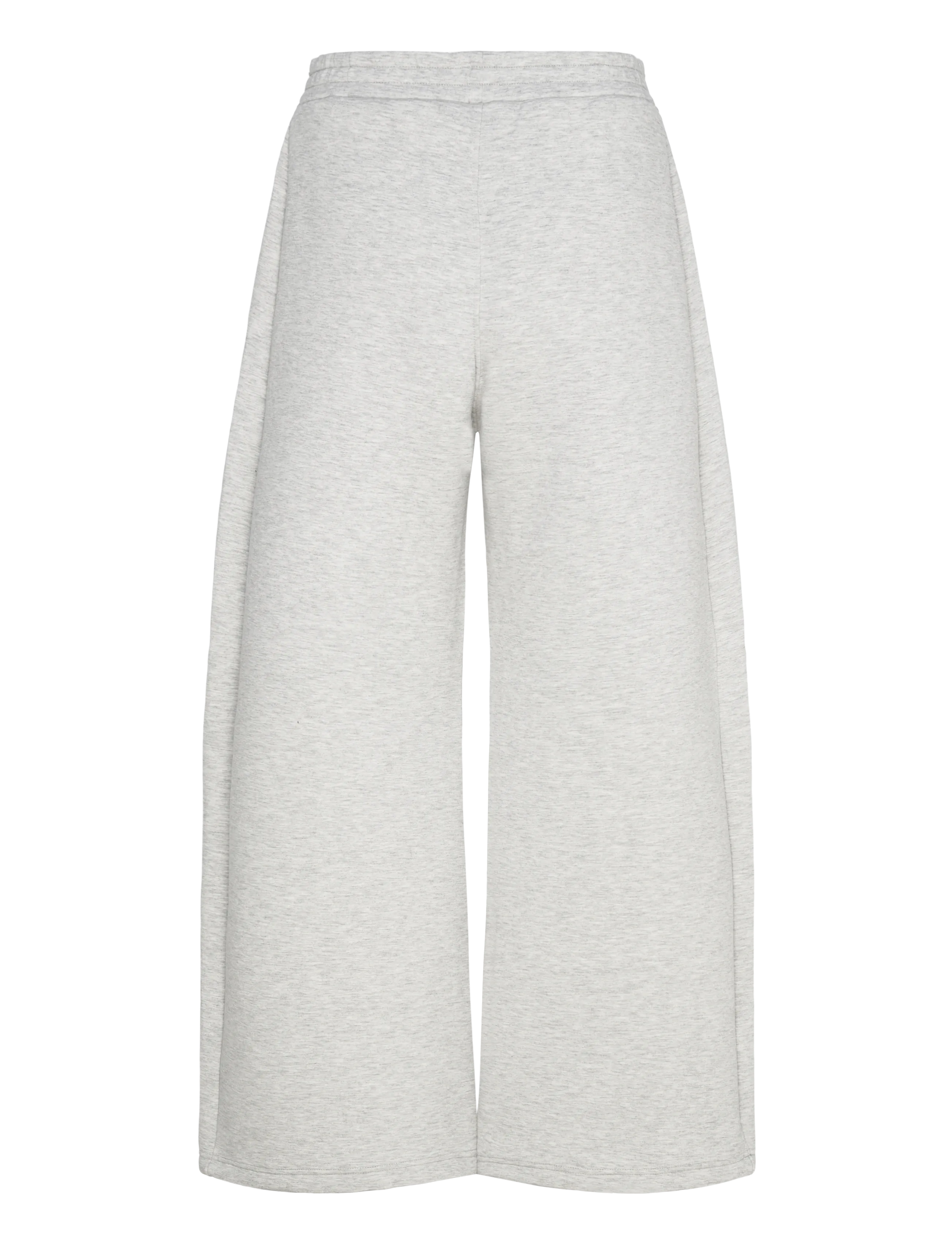 Weekday - Relaxed Wide Leg Scuba Sweatpants - hosen mit weitem bein - grey melange dusty l - 2