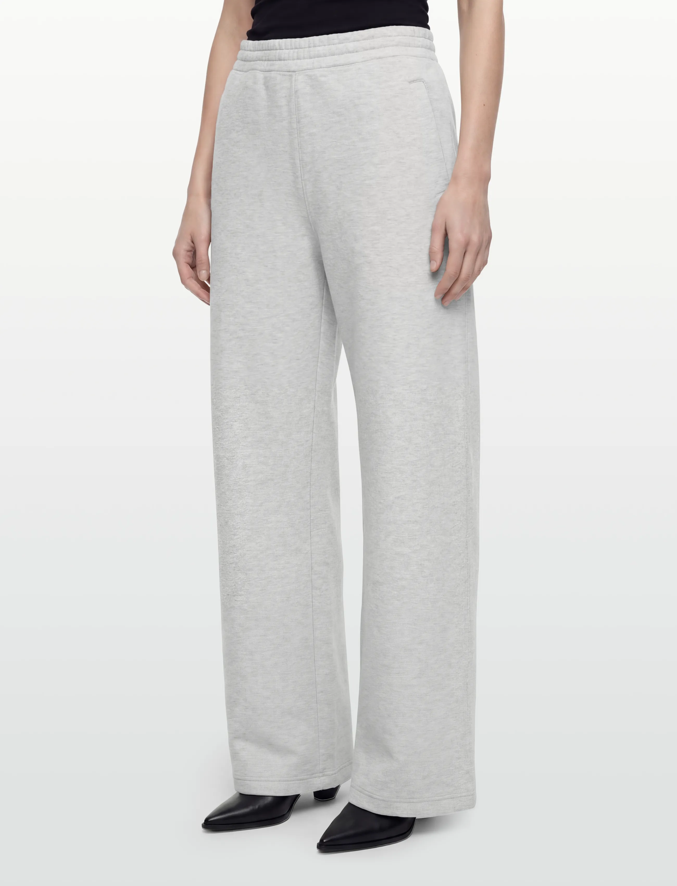 Relaxed Wide Leg Scuba Sweatpants 2