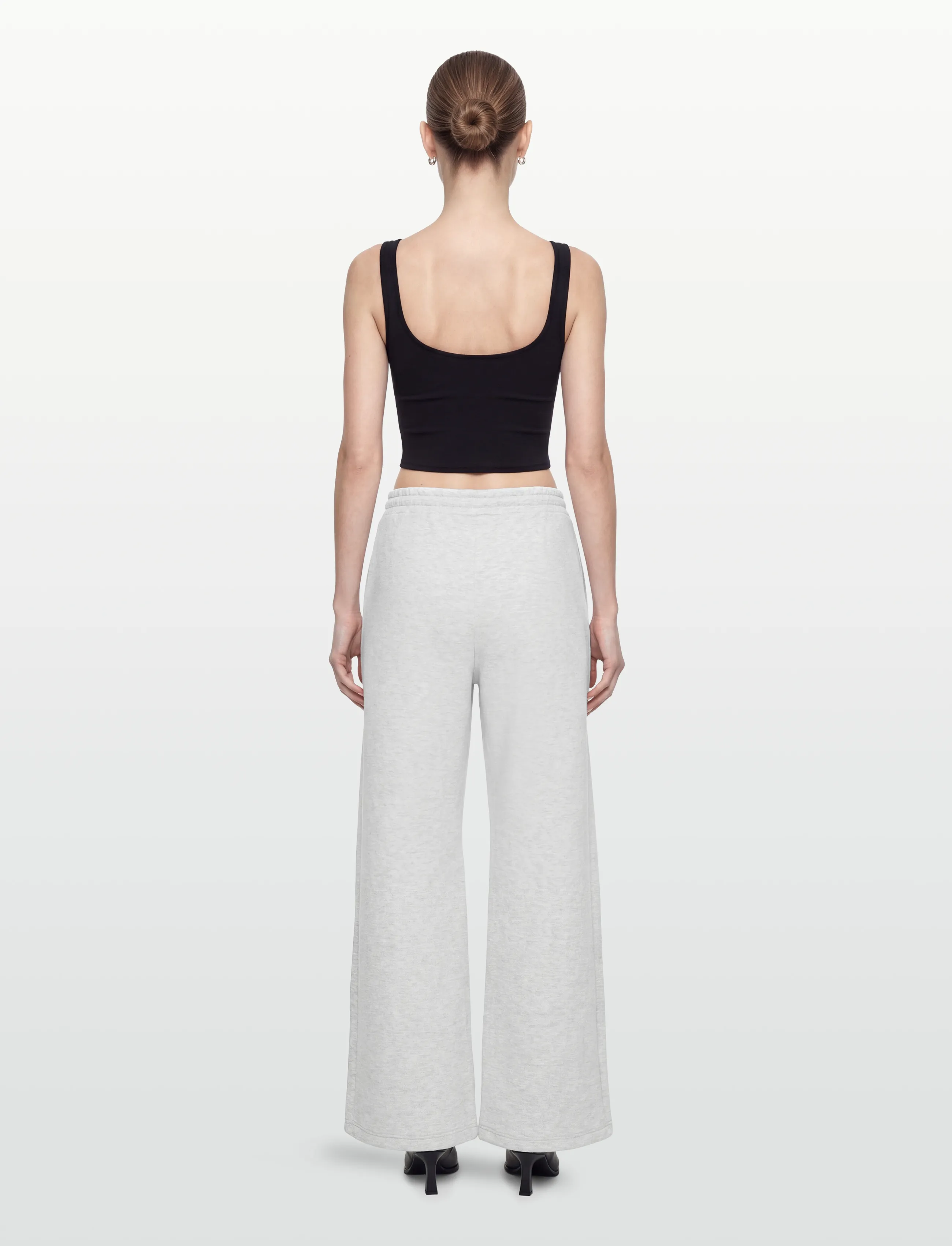 Relaxed Wide Leg Scuba Sweatpants 3