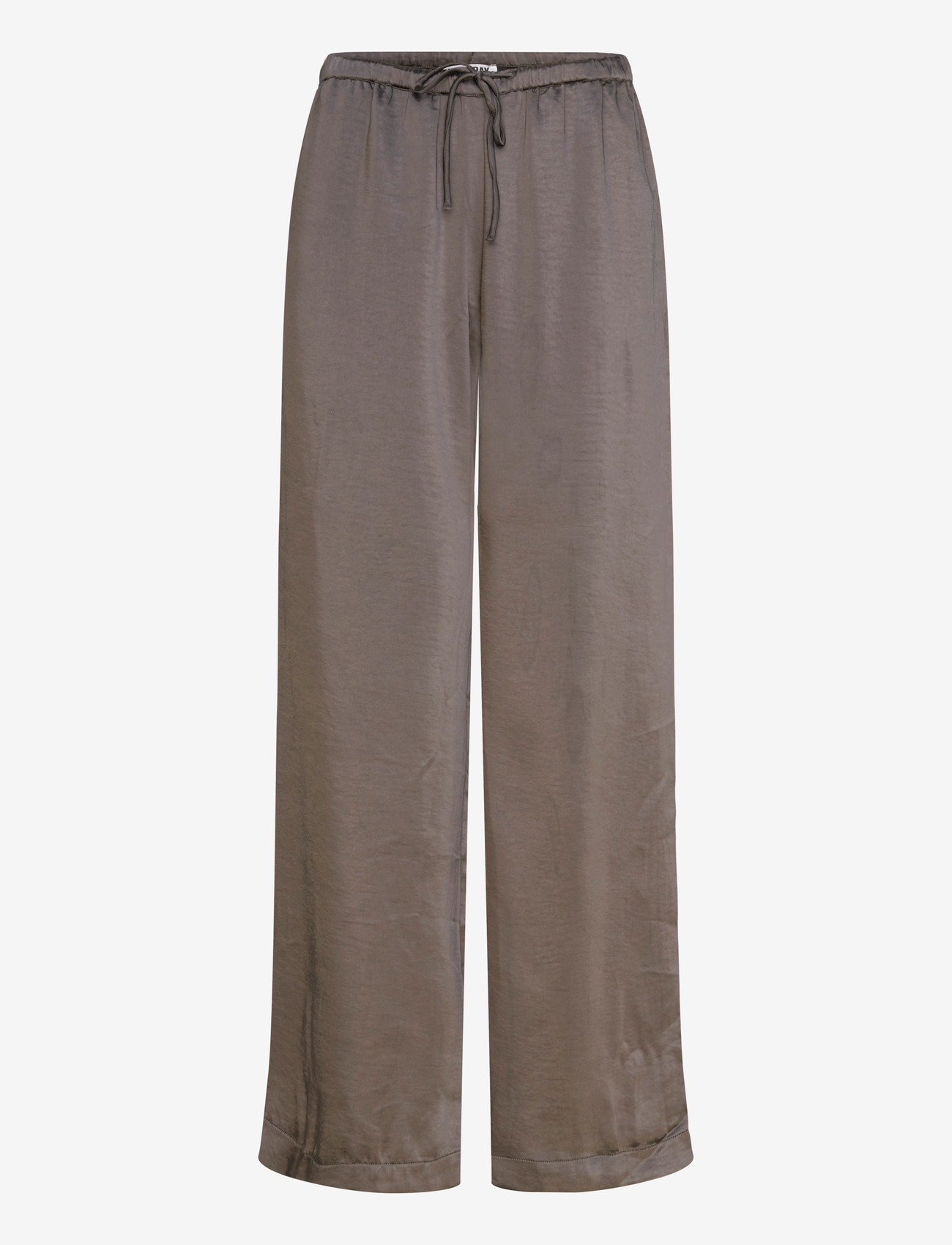 Weekday - Washed Satin Pyjama Trousers - pyjamahose - dark grey - 0