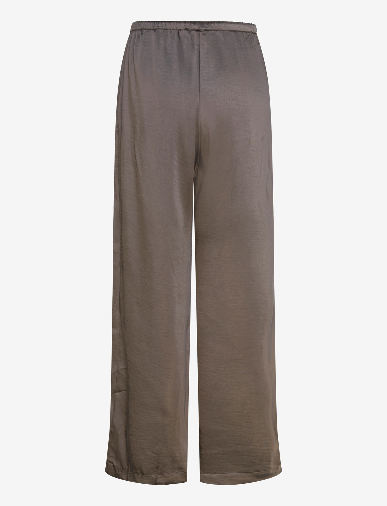 Weekday - Washed Satin Pyjama Trousers - pyjamahose - dark grey - 1