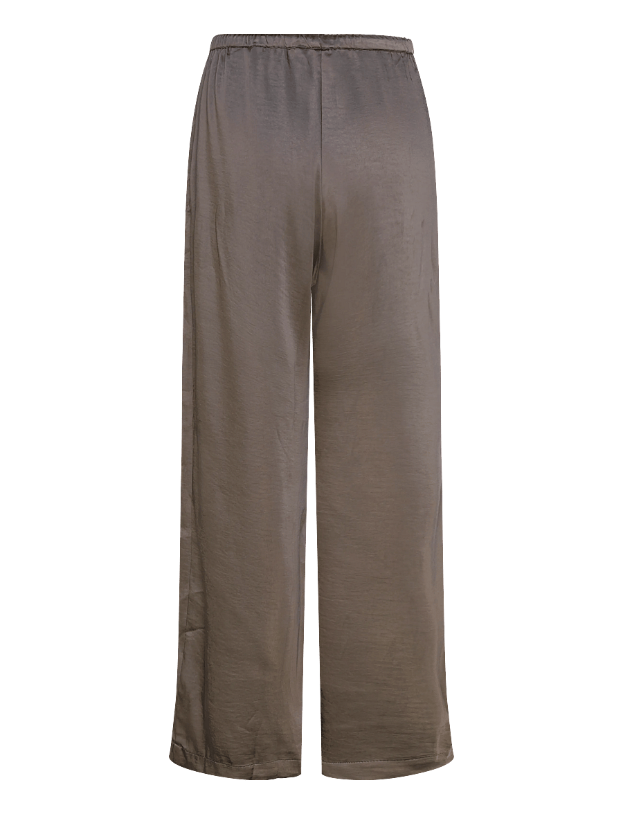Weekday - Washed Satin Pyjama Trousers - pyjamasbyxor - dark grey - 1