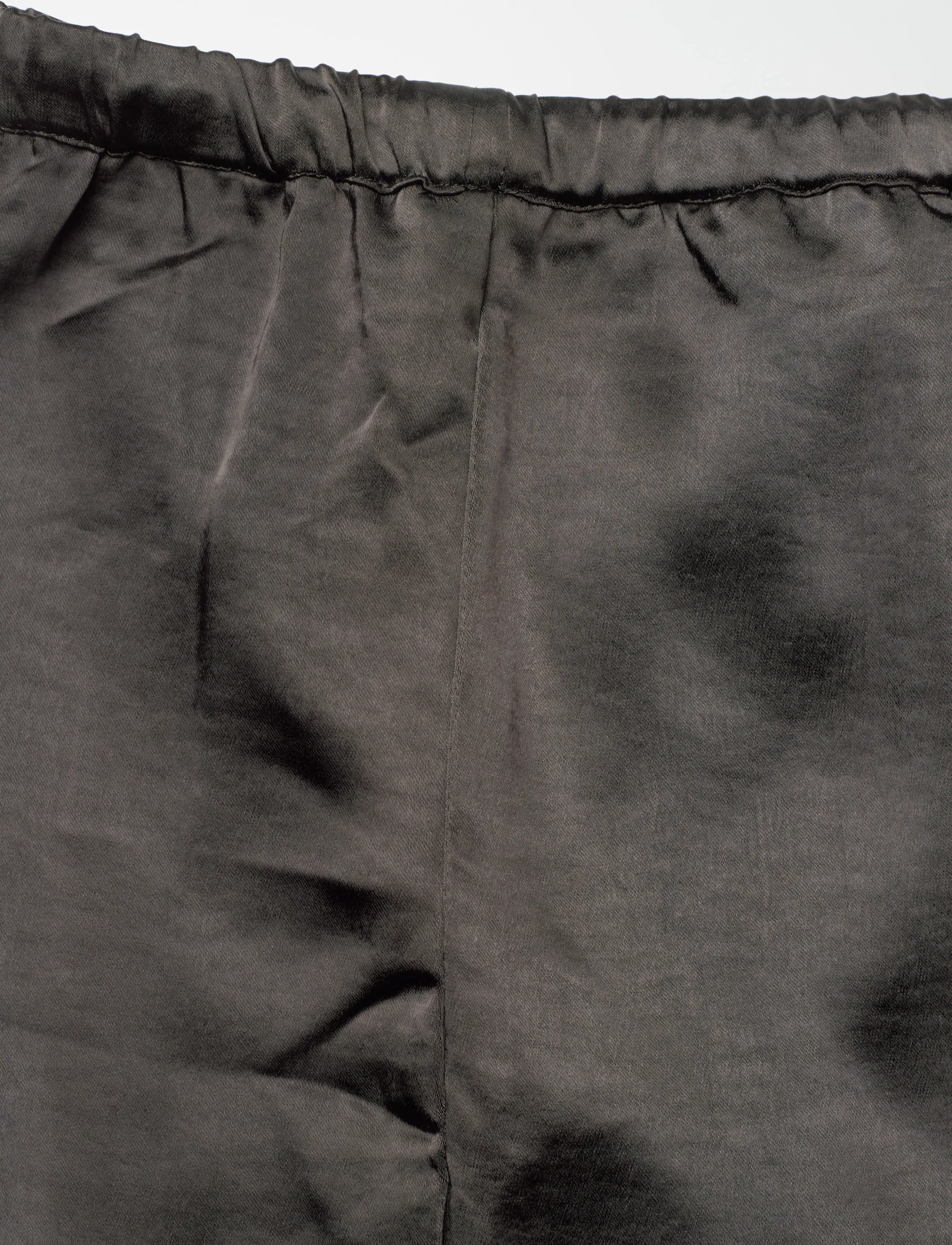 Weekday - Washed Satin Pyjama Trousers - pyjamasbyxor - dark grey - 2