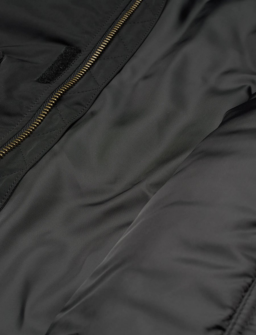 Weekday - Loose Bomber Jacket with Faux-Fur Collar - sügisjoped - black - 4