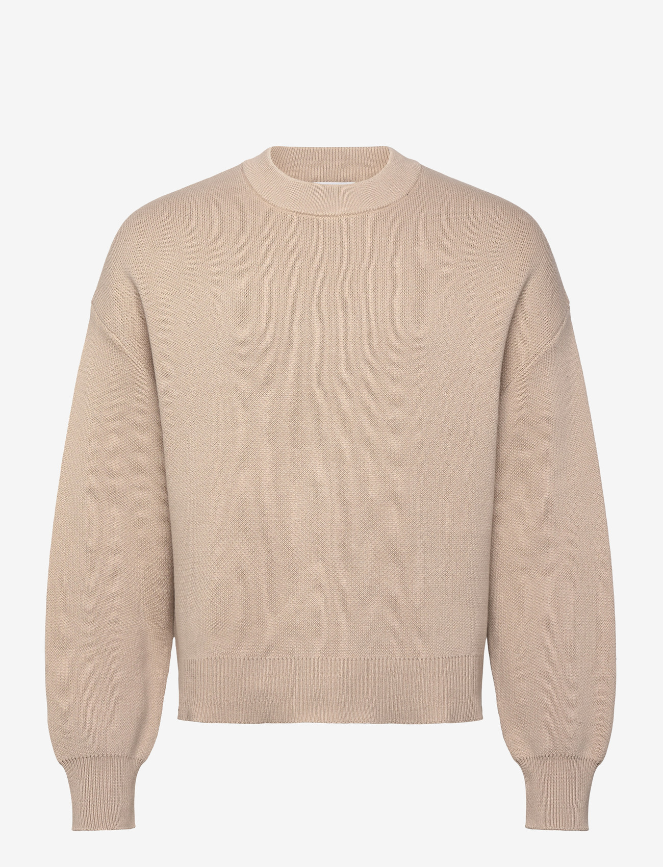 Weekday - Relaxed Boxy Knitted Sweater - rund hals - light mole - 0