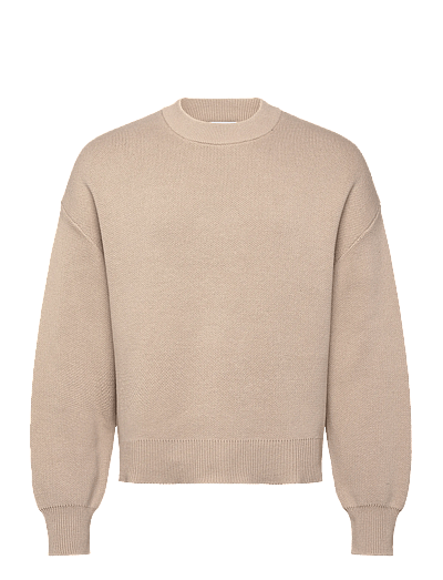 Relaxed Boxy Knitted Sweater - Rund Hals