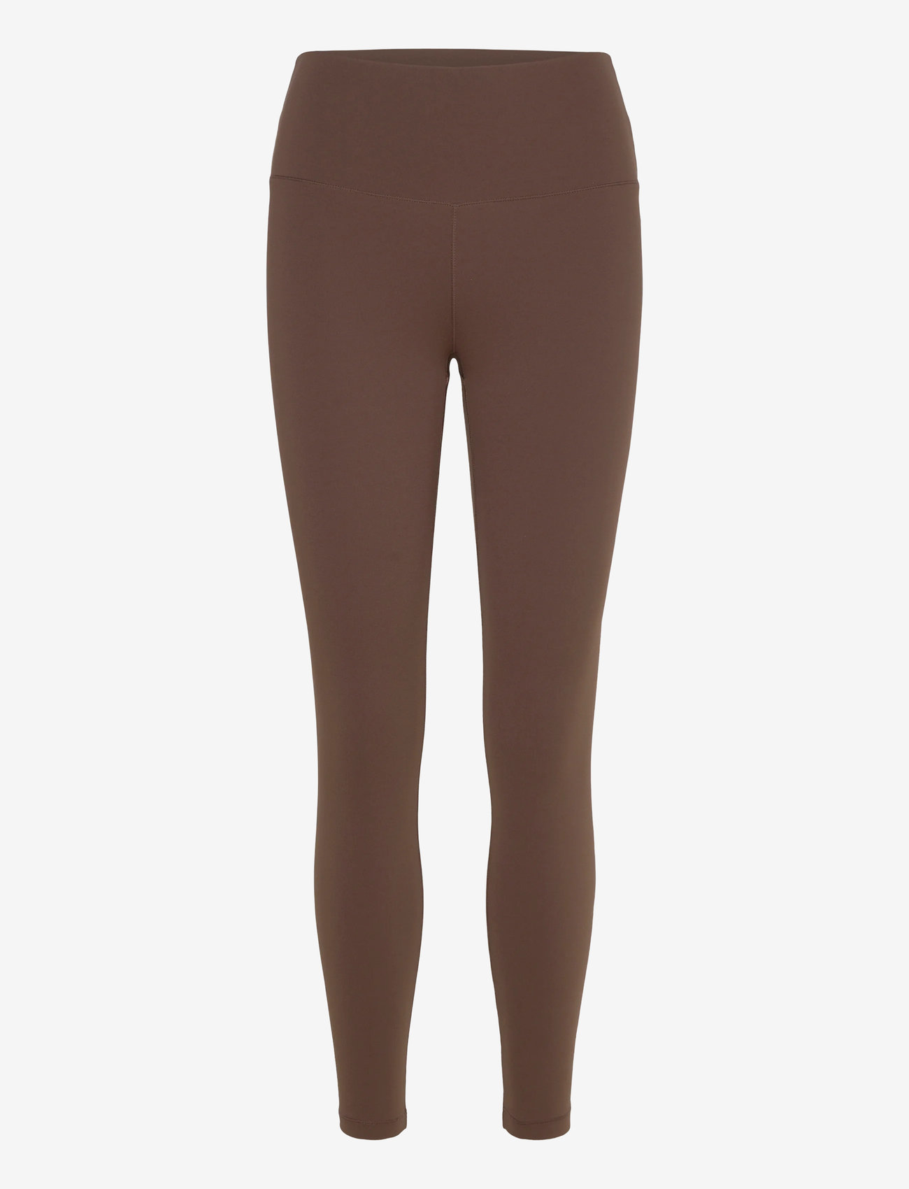 Weekday - High Waisted Sports Tights - træningstights - dark brown - 0