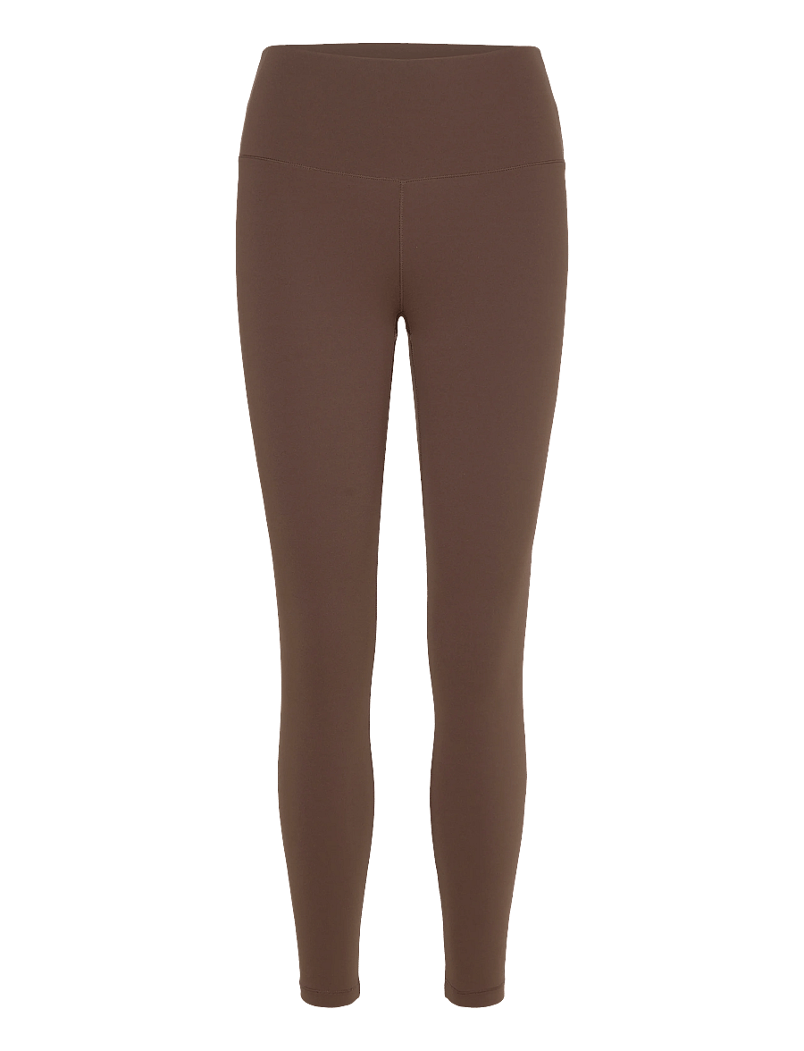 Weekday - High Waisted Sports Tights - training tights - dark brown - 0