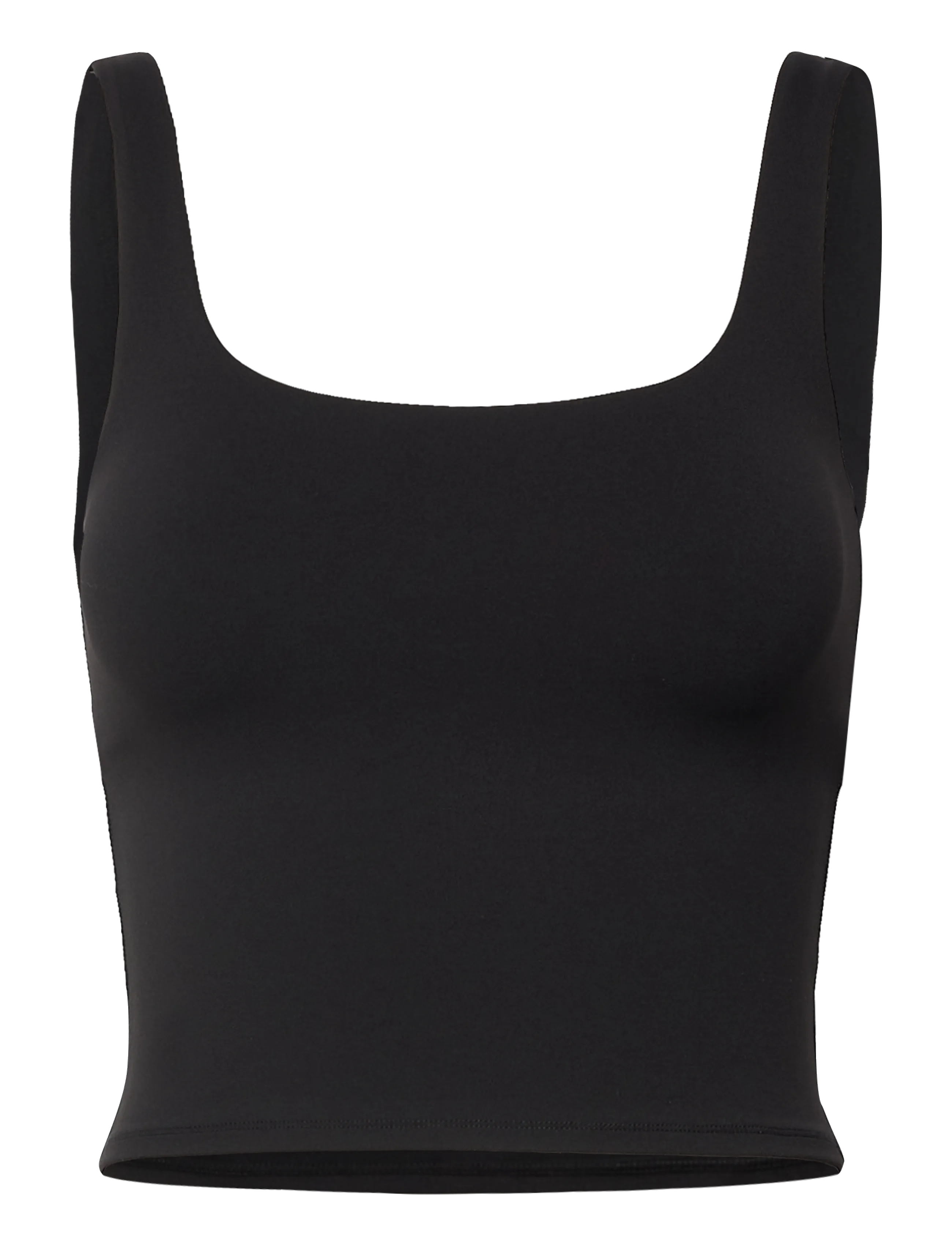 Cropped Sports Top - BLACK