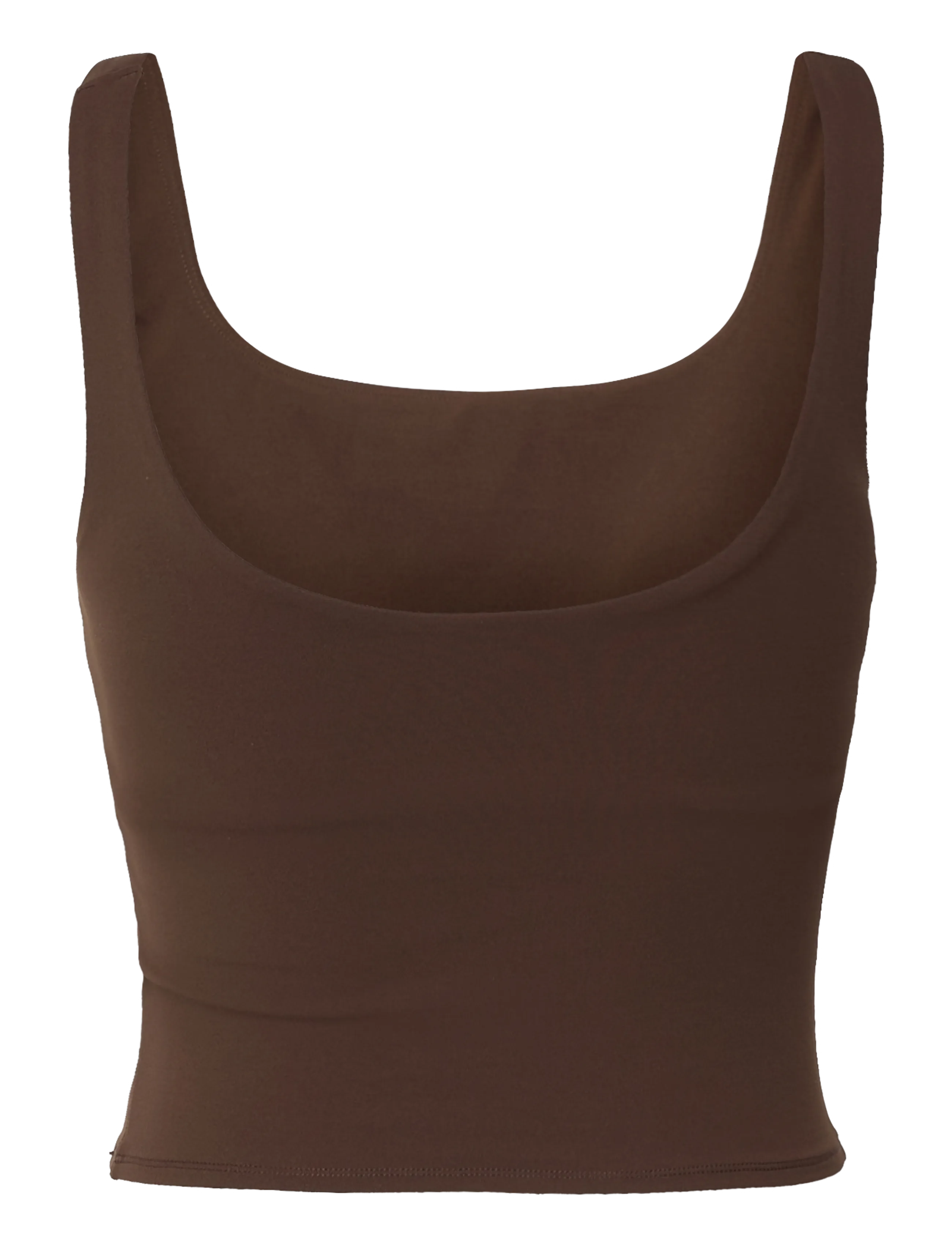 Weekday - Cropped Sports Top - crop tops - dark brown - 1