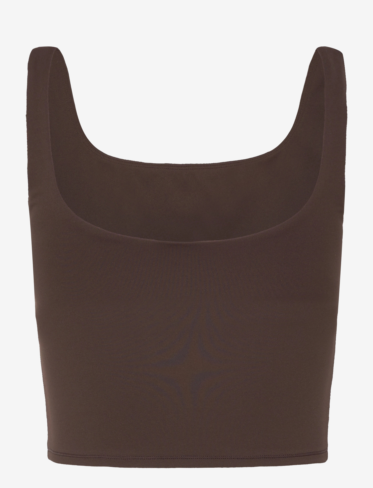 Weekday - Cropped Sports Top - crop tops - dark brown - 1