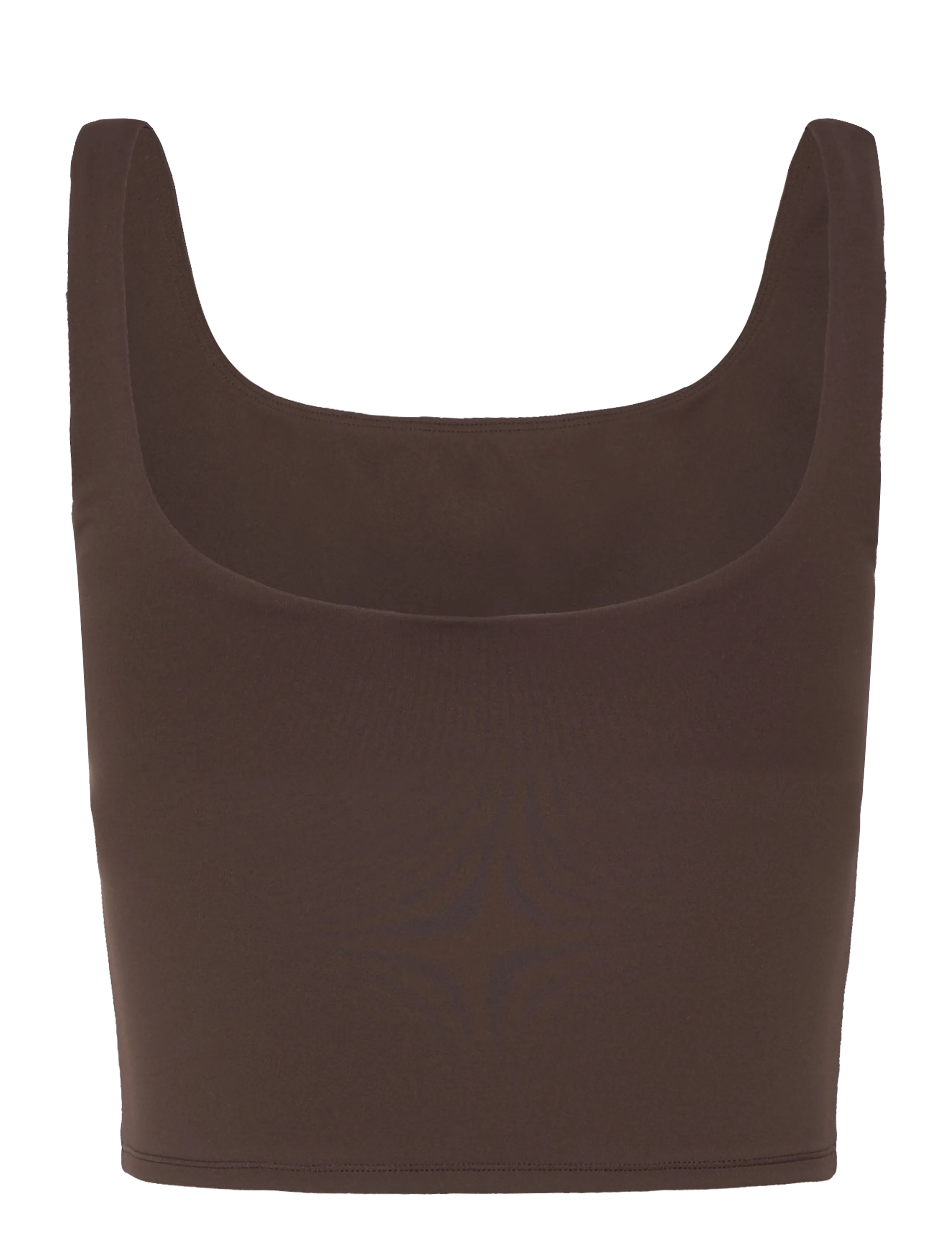 Weekday - Cropped Sports Top - crop tops - dark brown - 1