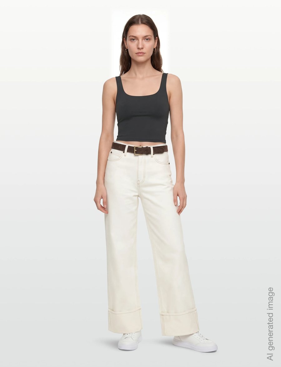 Weekday - Cropped Sports Top - crop tops - dark grey - 0
