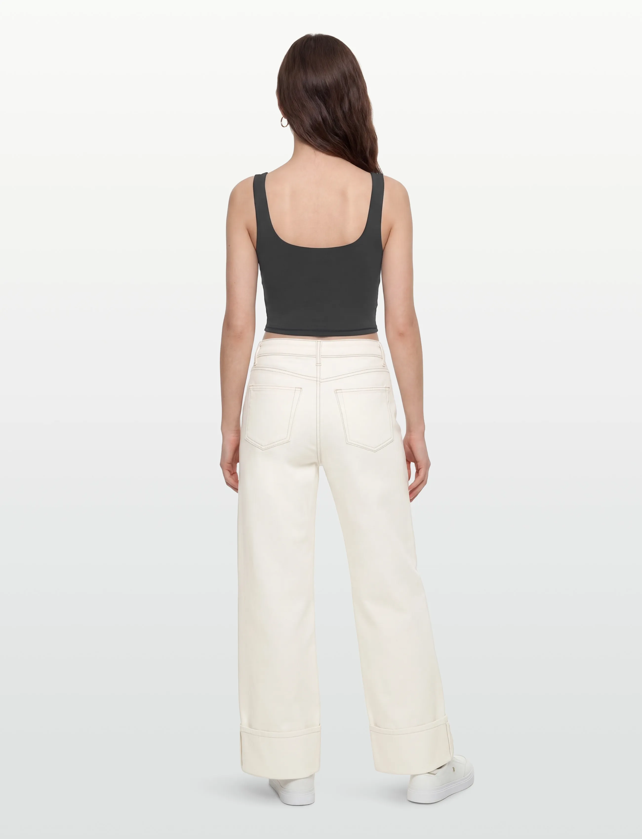 Weekday - Cropped Sports Top - crop topit - dark grey - 4