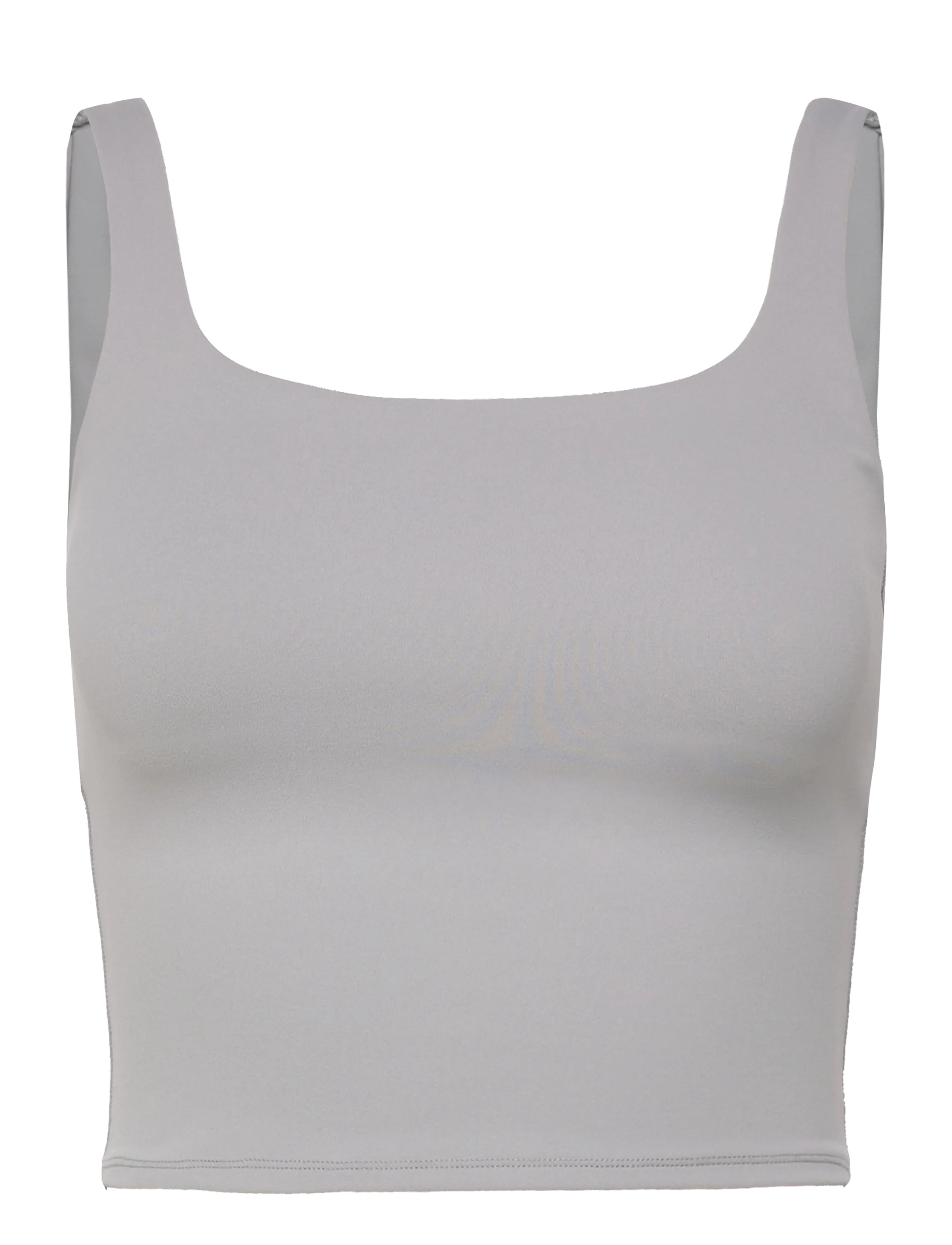 Cropped Sports Top - LIGHT GREY