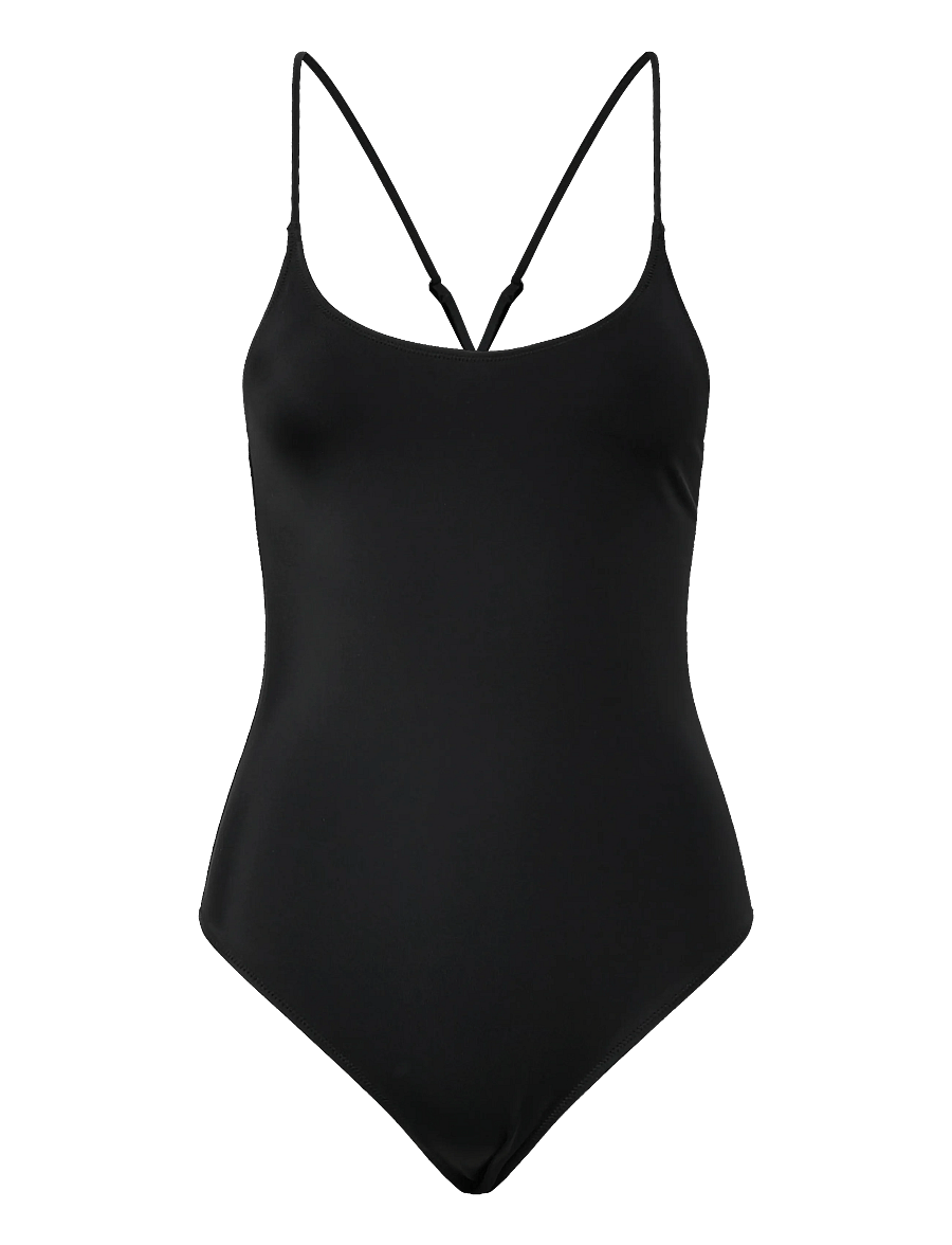 Weekday - Open Back Swimsuit - badeanzüge - black - 0