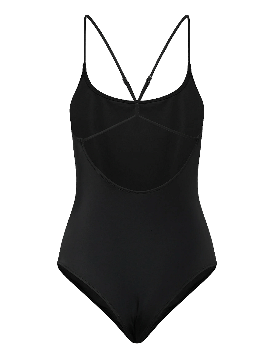 Weekday - Open Back Swimsuit - badeanzüge - black - 1